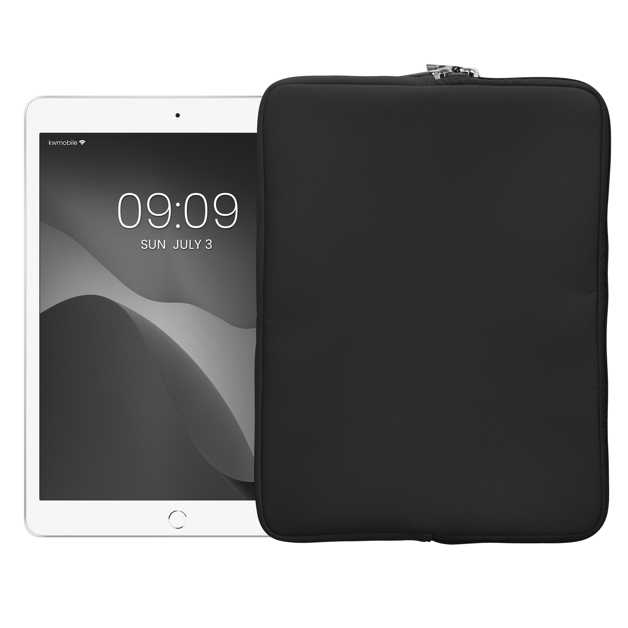 Pouzdro na tablet 12,4"-12,9" kwmobile Neoprene Pouch tmavě šedá