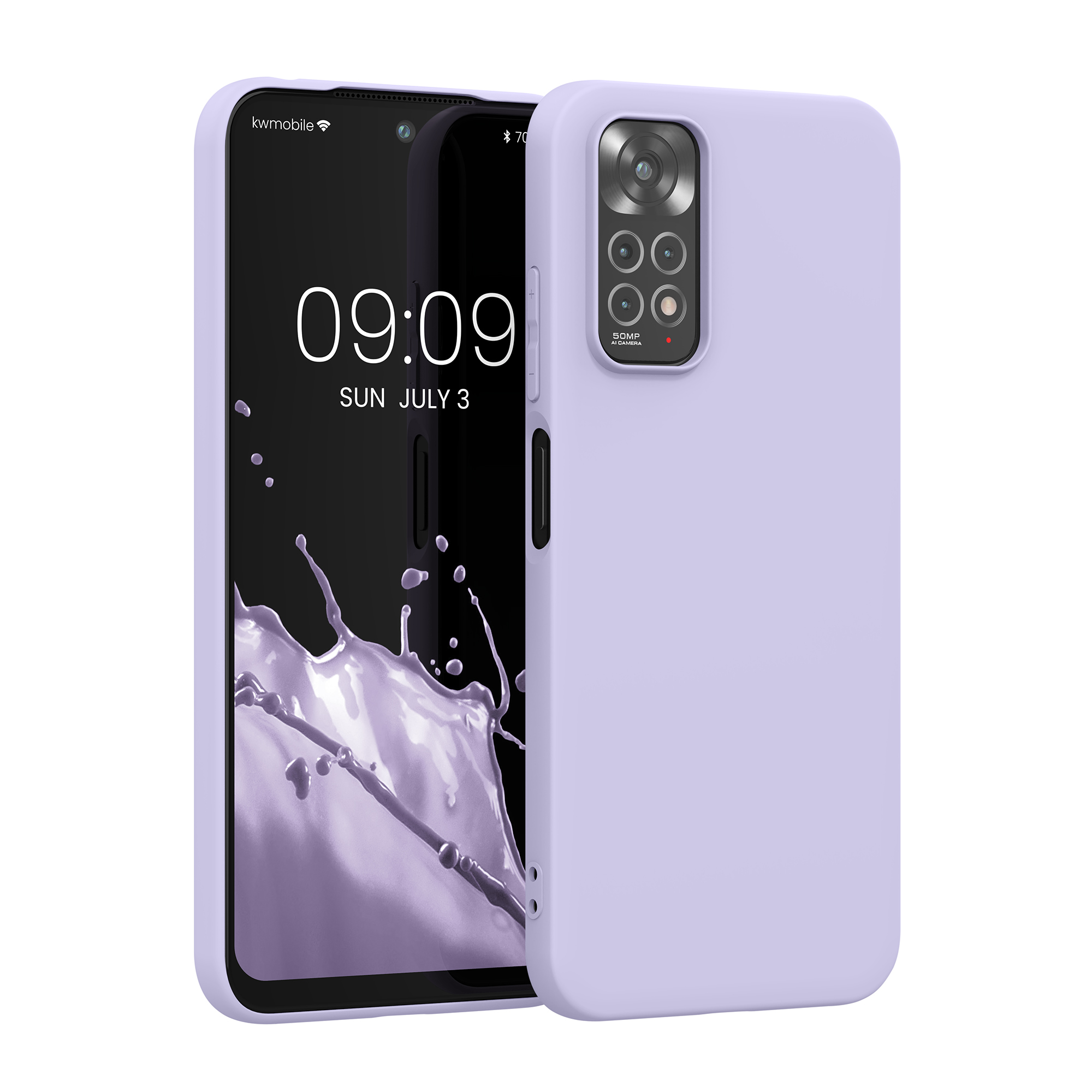 Kryt Xiaomi Redmi Note 11 silikonový TPU levandulová kwmobile