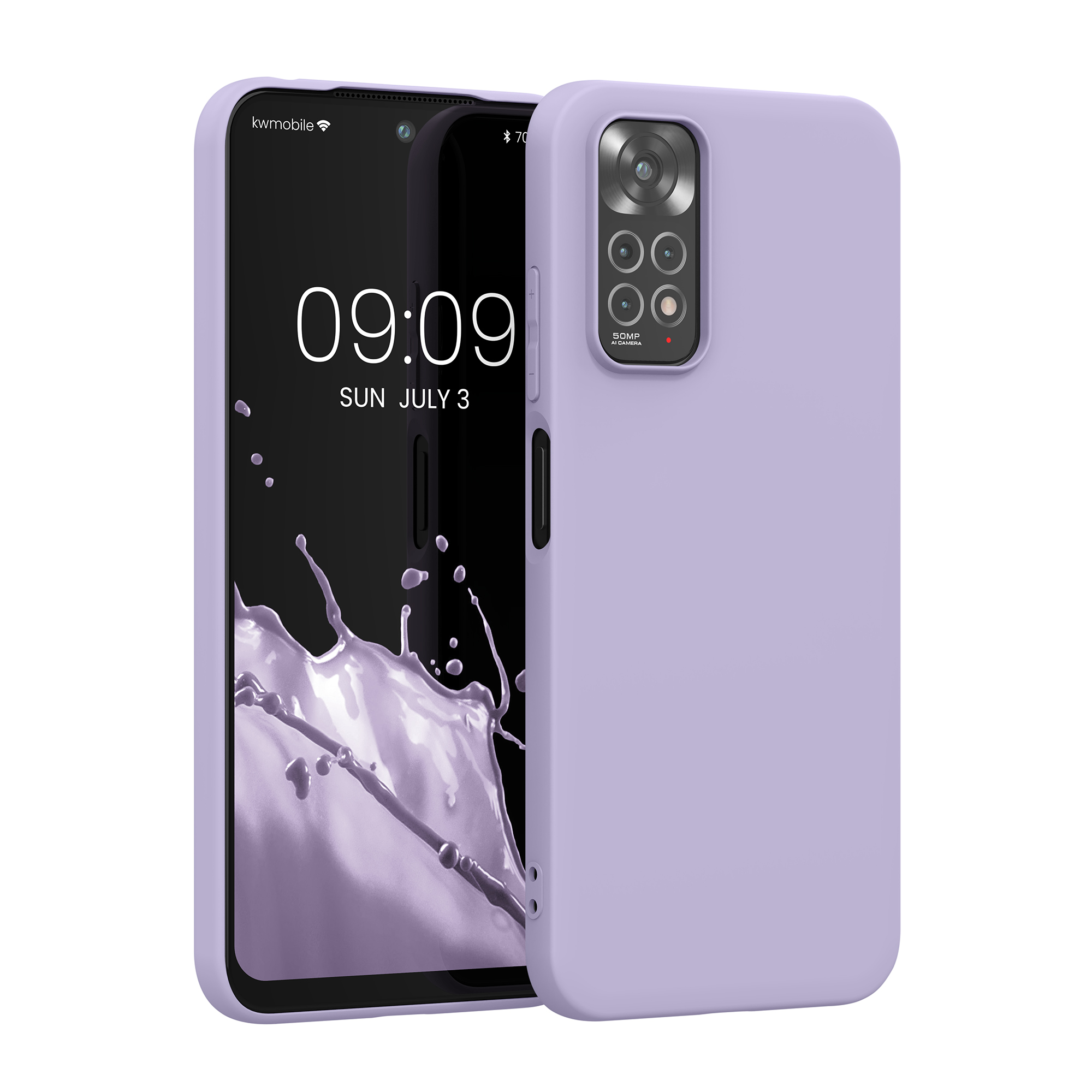 Kryt Xiaomi Redmi Note 11 silikonový TPU levandulová kwmobile