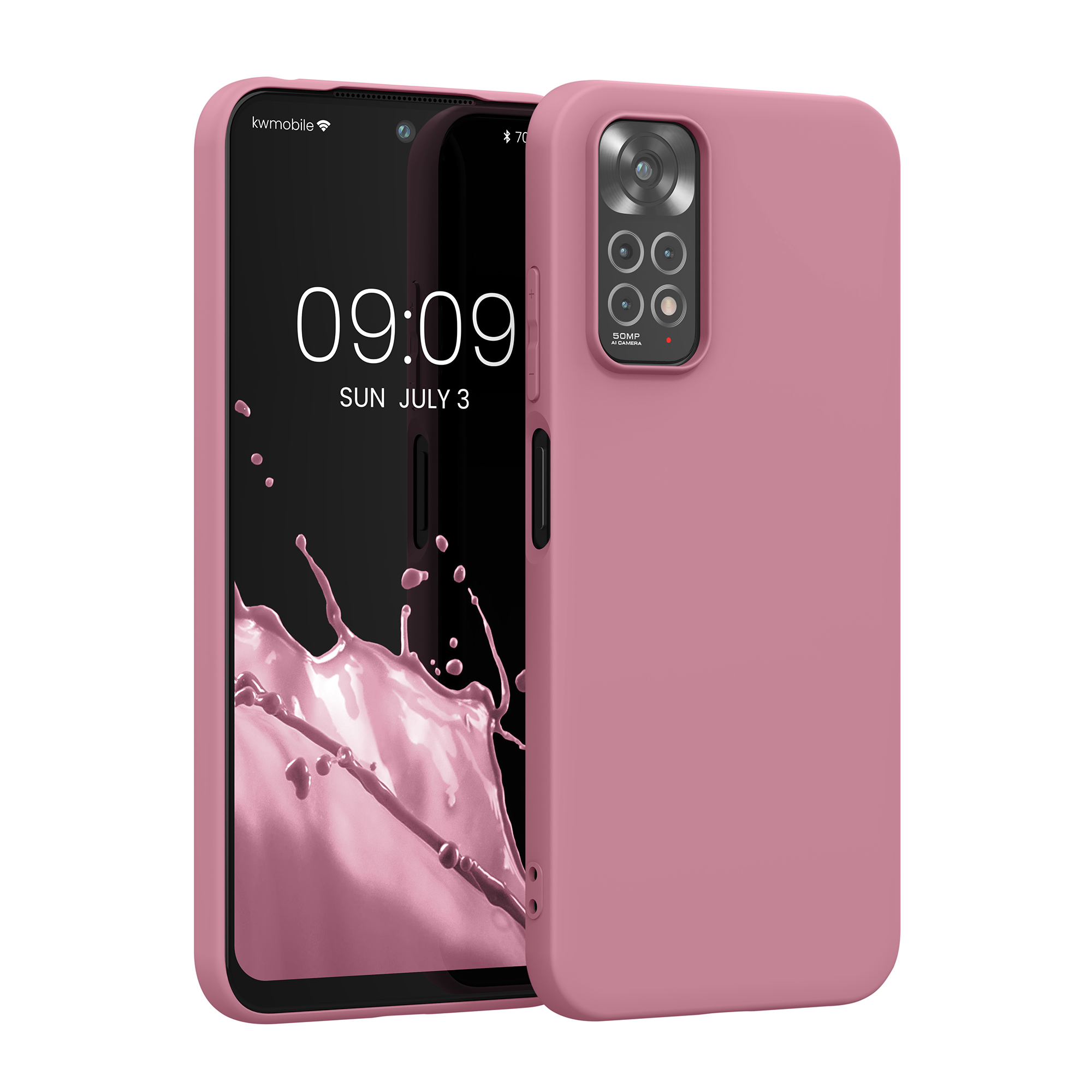 Kryt Xiaomi Redmi Note 11 silikonový TPU červená kwmobile