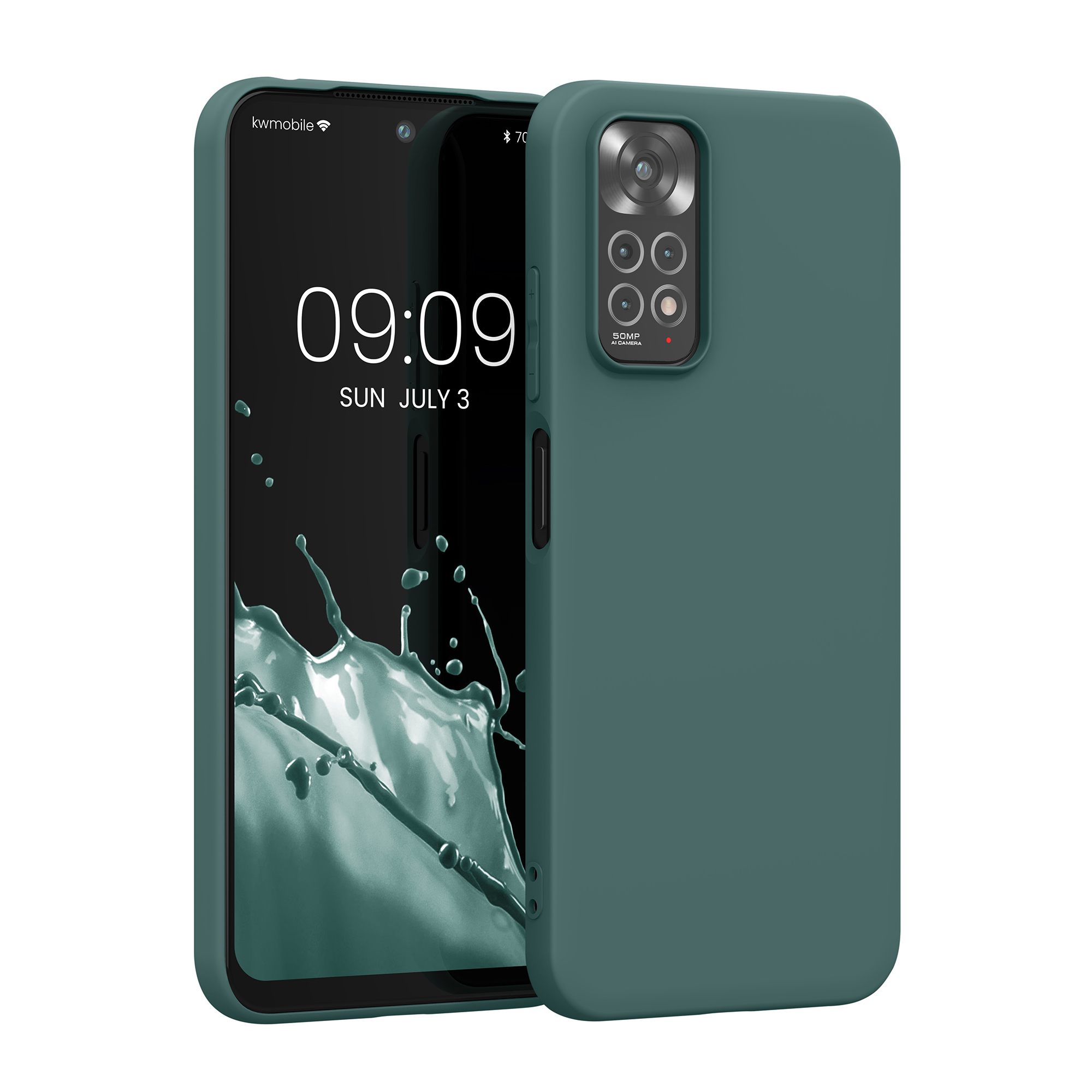 Kryt Xiaomi Redmi Note 11 silikonový TPU zelená kwmobile