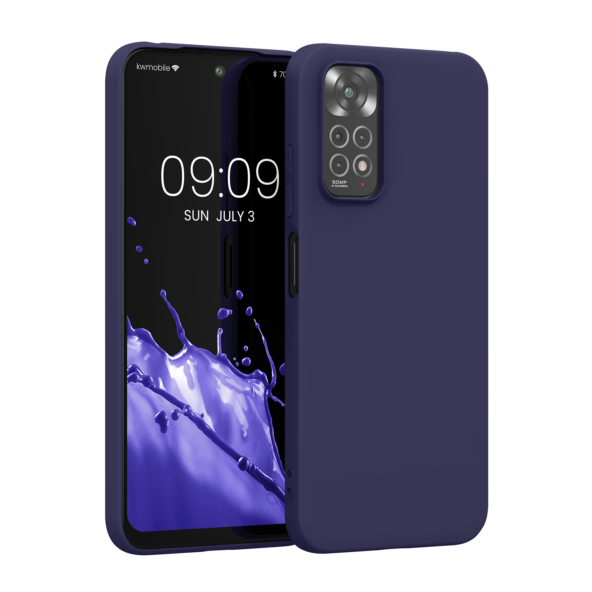 Kryt Xiaomi Redmi Note 11 silikonový TPU červená kwmobile