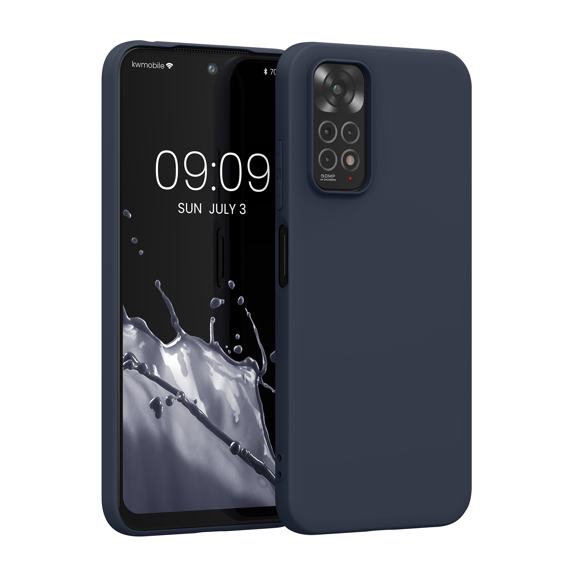 Kryt Xiaomi Redmi Note 11 silikonový TPU borůvková modrá kwmobile