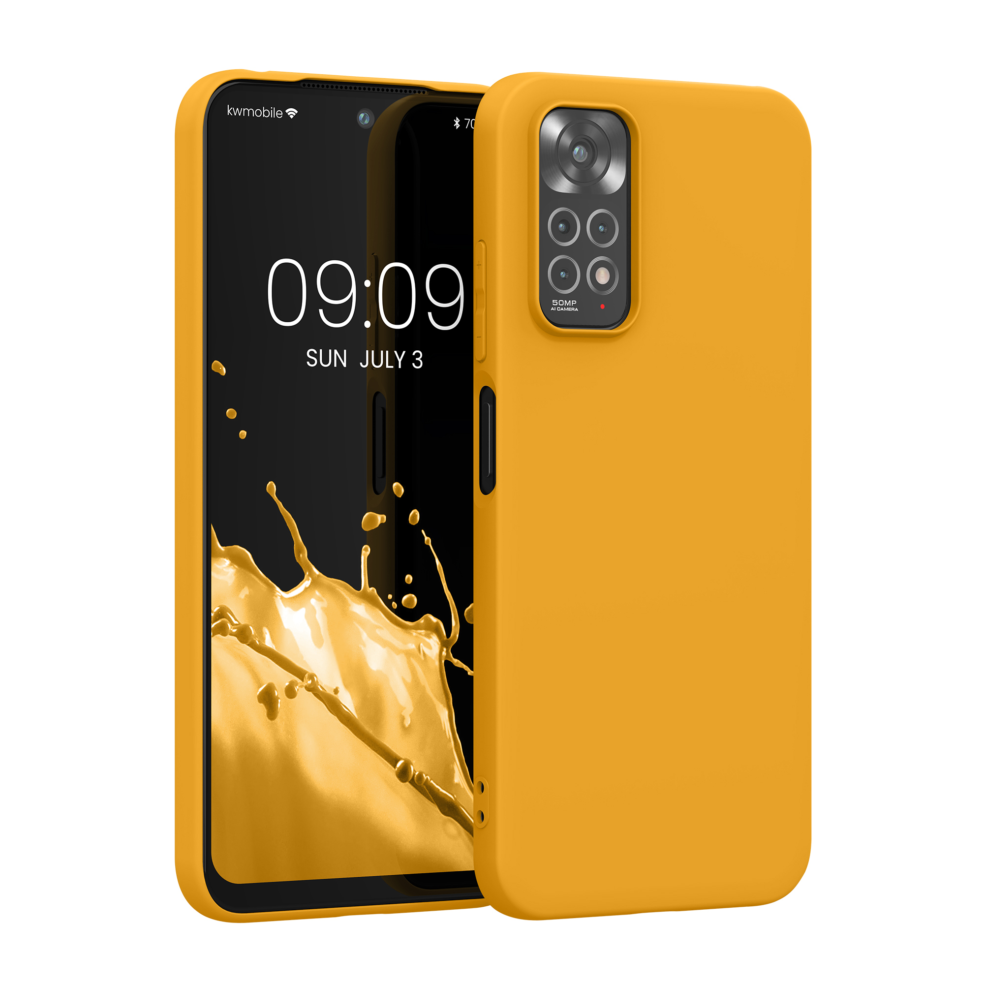 Kryt Xiaomi Redmi Note 11 silikonový TPU červená kwmobile