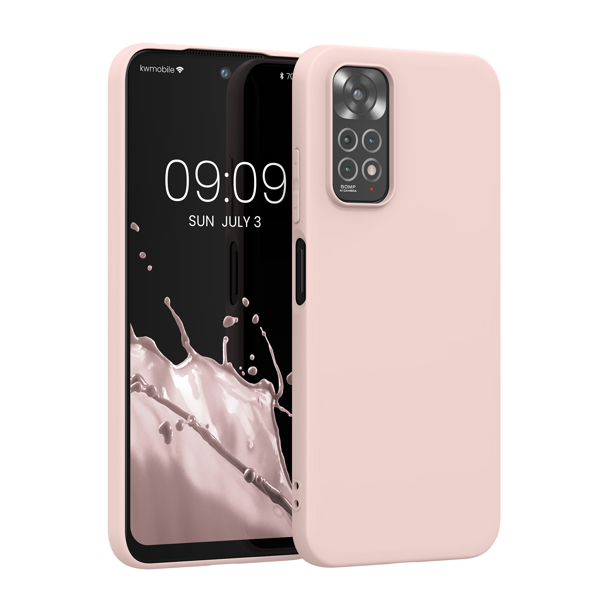Kryt Xiaomi Redmi Note 11 silikonový TPU kokosová - vícebarevná kwmobile