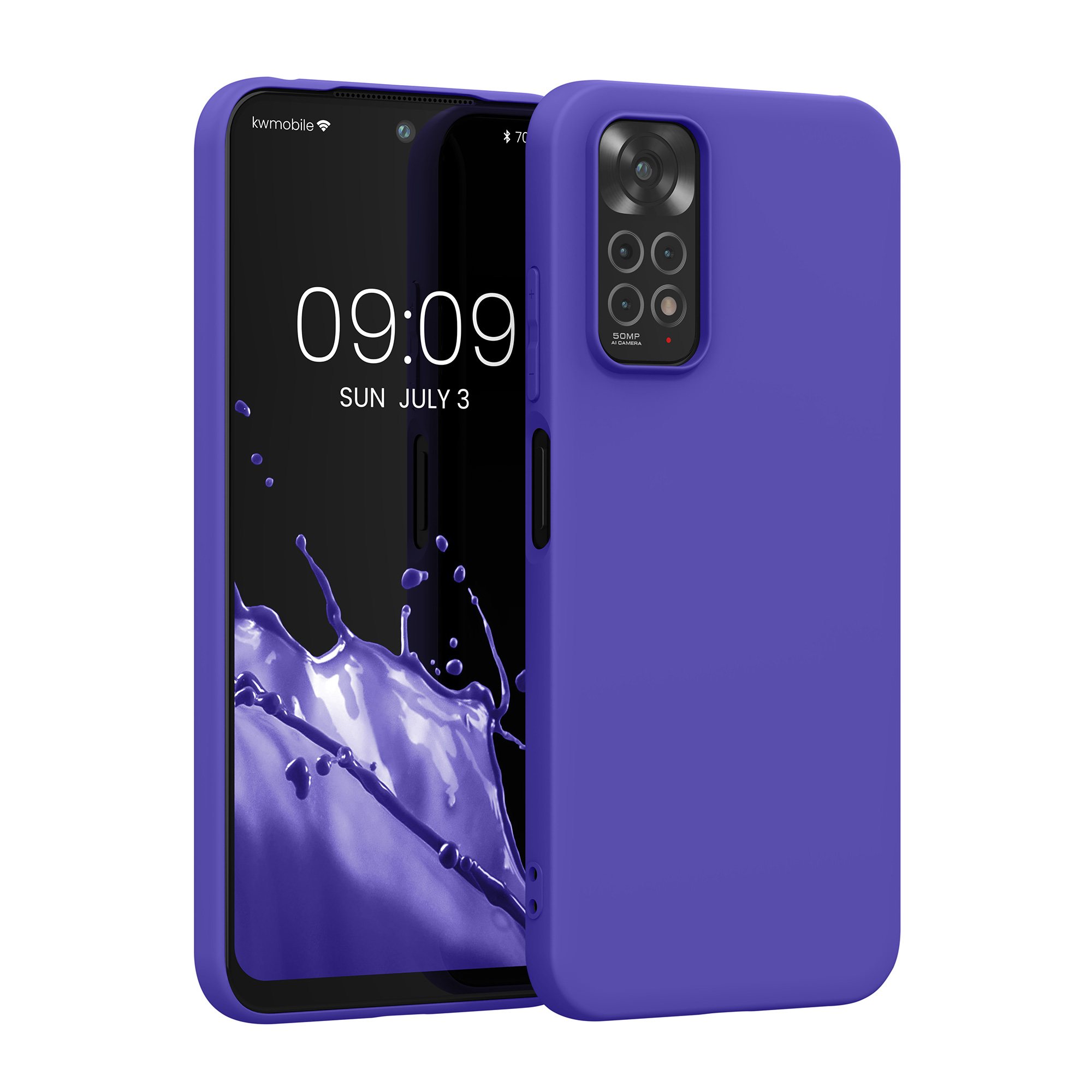 Kryt Xiaomi Redmi Note 11 silikonový TPU modrá kwmobile