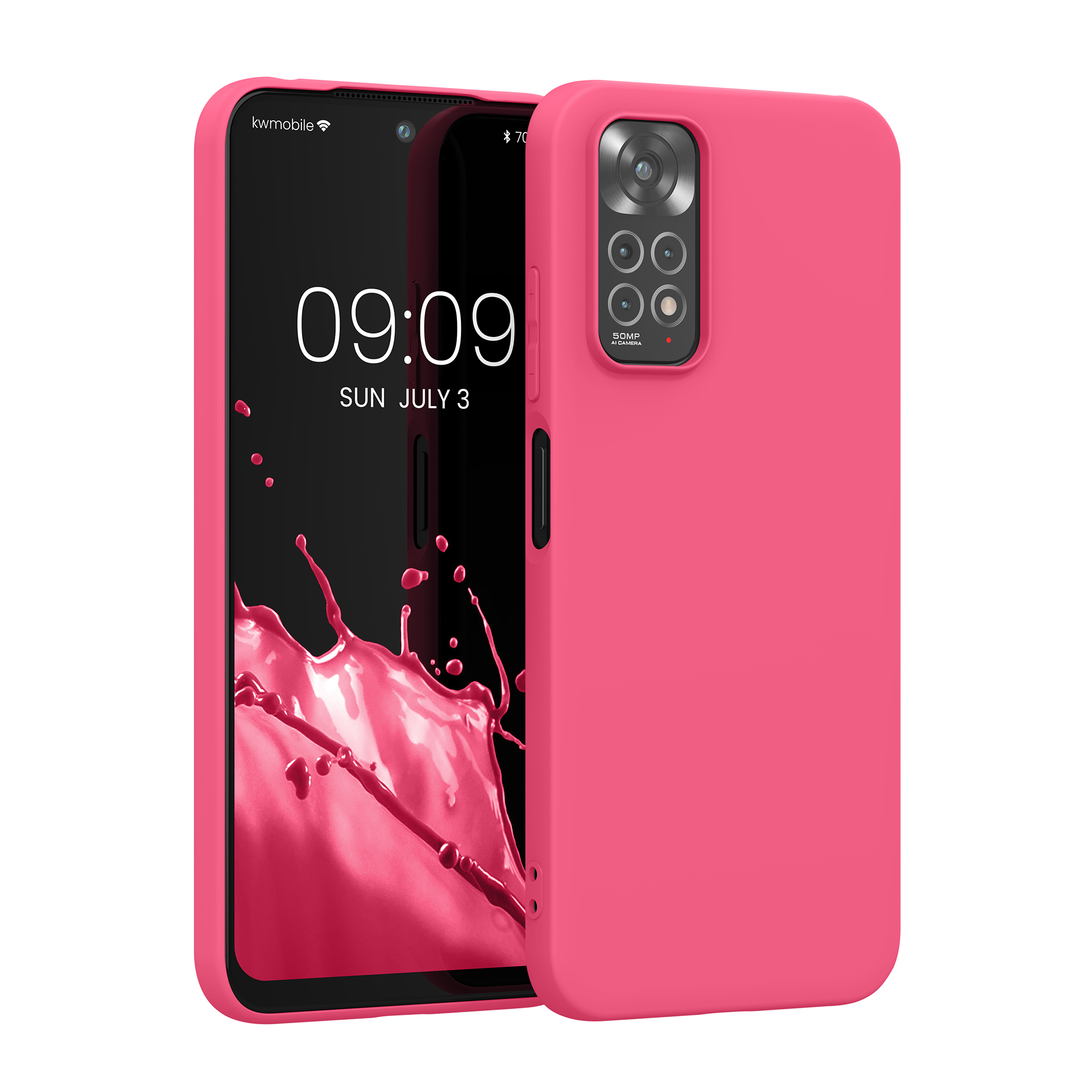 Kryt Xiaomi Redmi Note 11 silikonový TPU růžová kwmobile