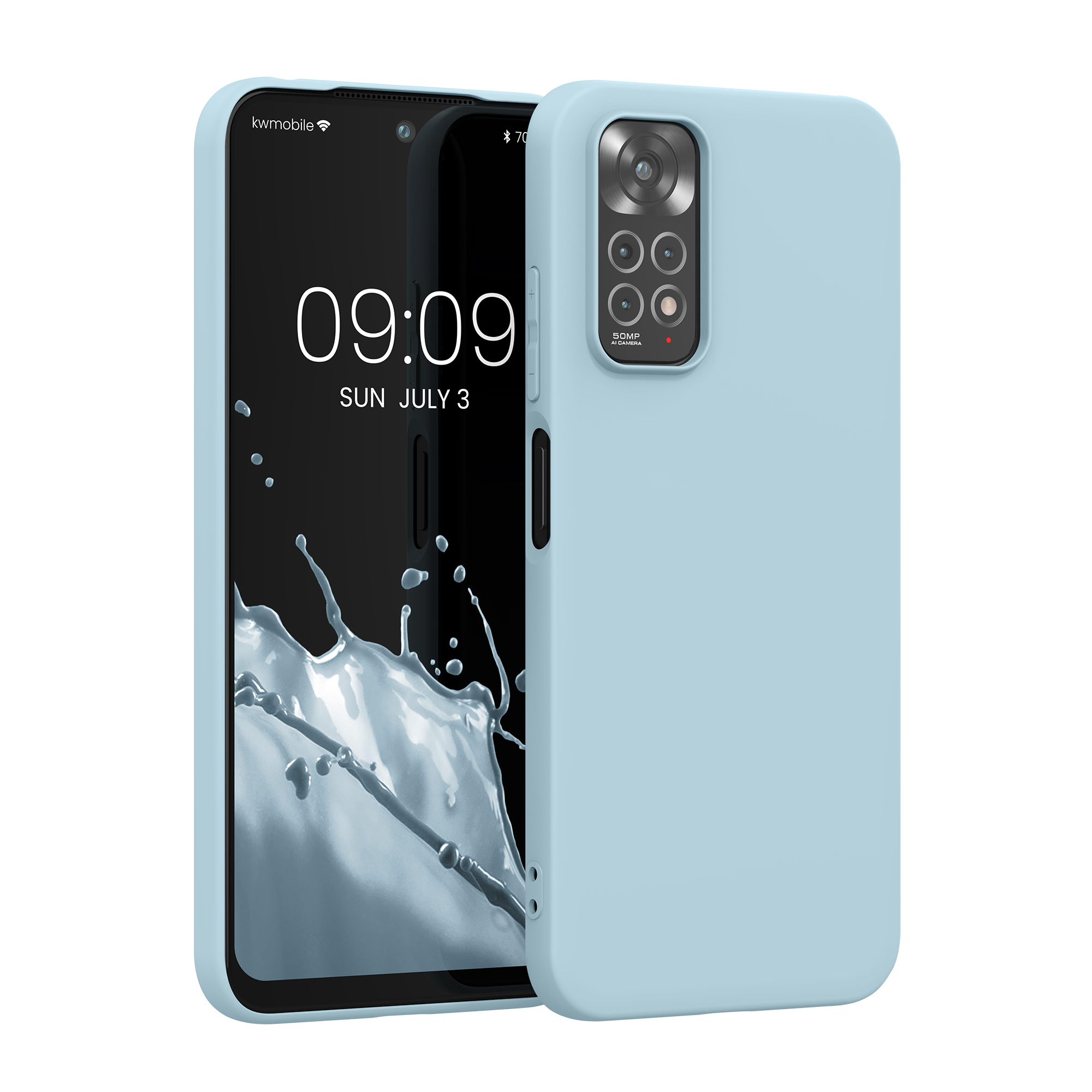 Kryt Xiaomi Redmi Note 11 silikonový TPU modrá kwmobile