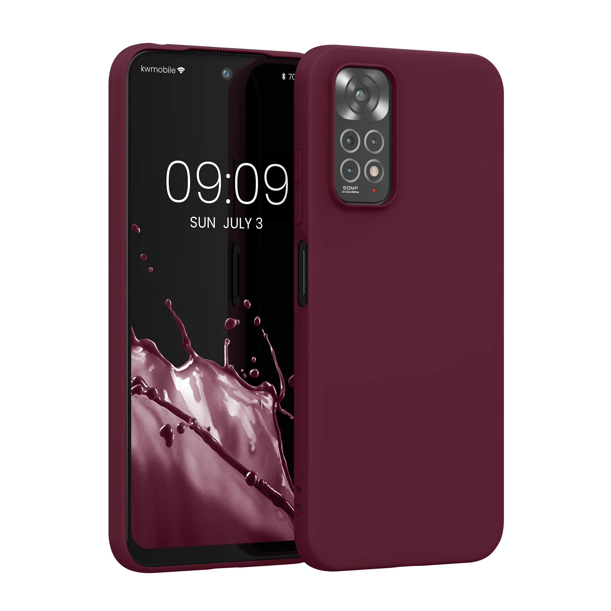 Kryt Xiaomi Redmi Note 11 silikonový TPU fialová kwmobile