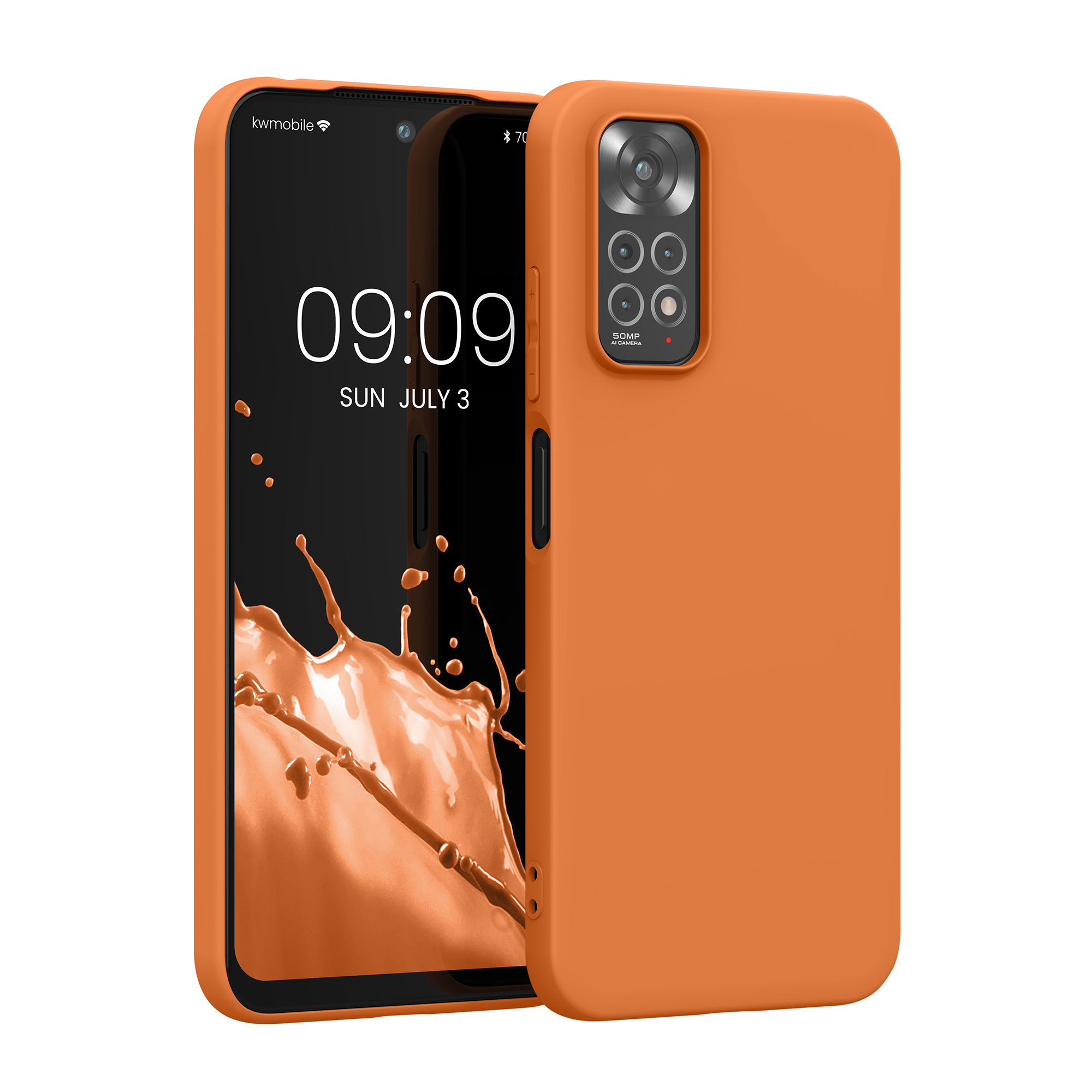 Kryt Xiaomi Redmi Note 11 silikonový TPU červená kwmobile