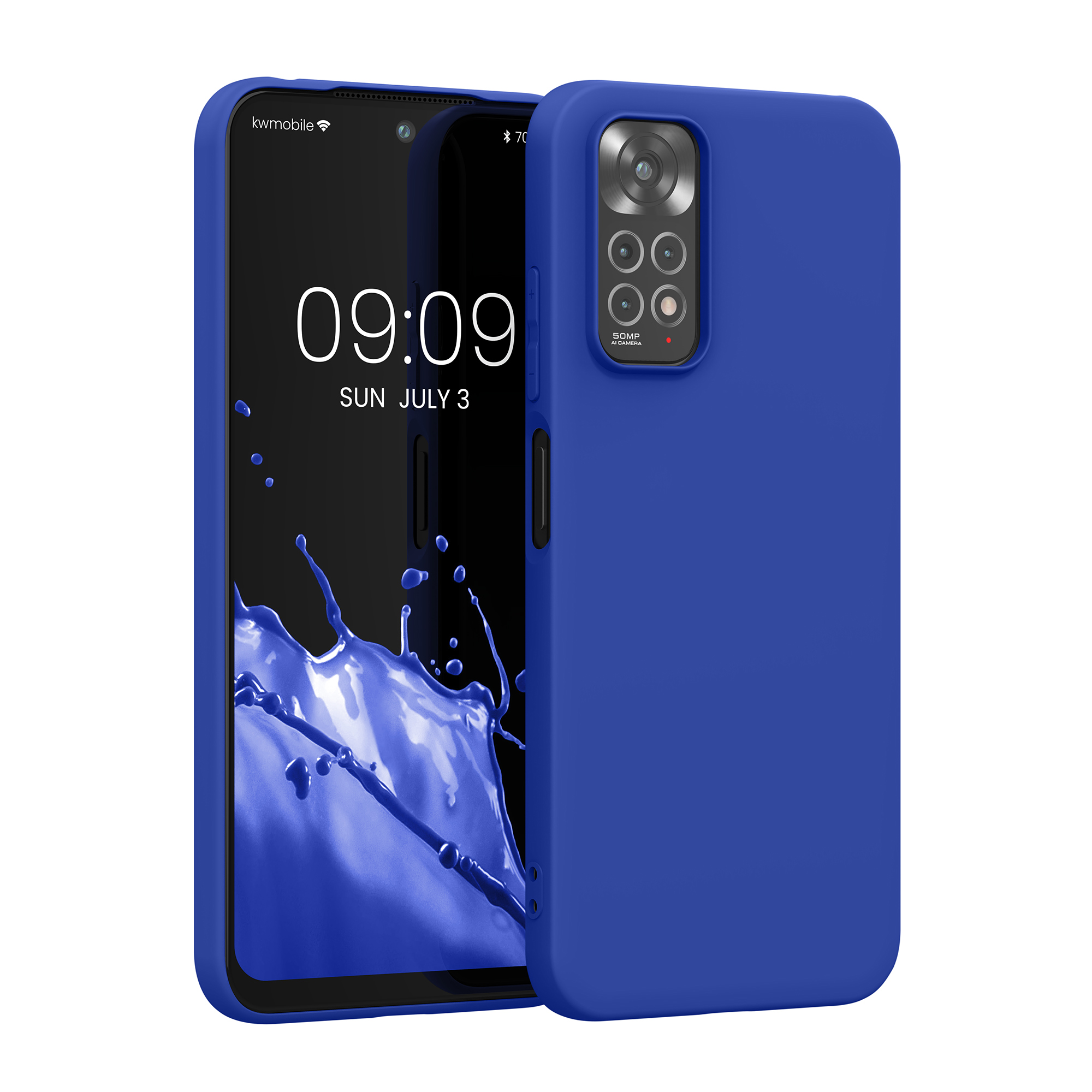 Kryt Xiaomi Redmi Note 11 silikonový TPU modrá kwmobile