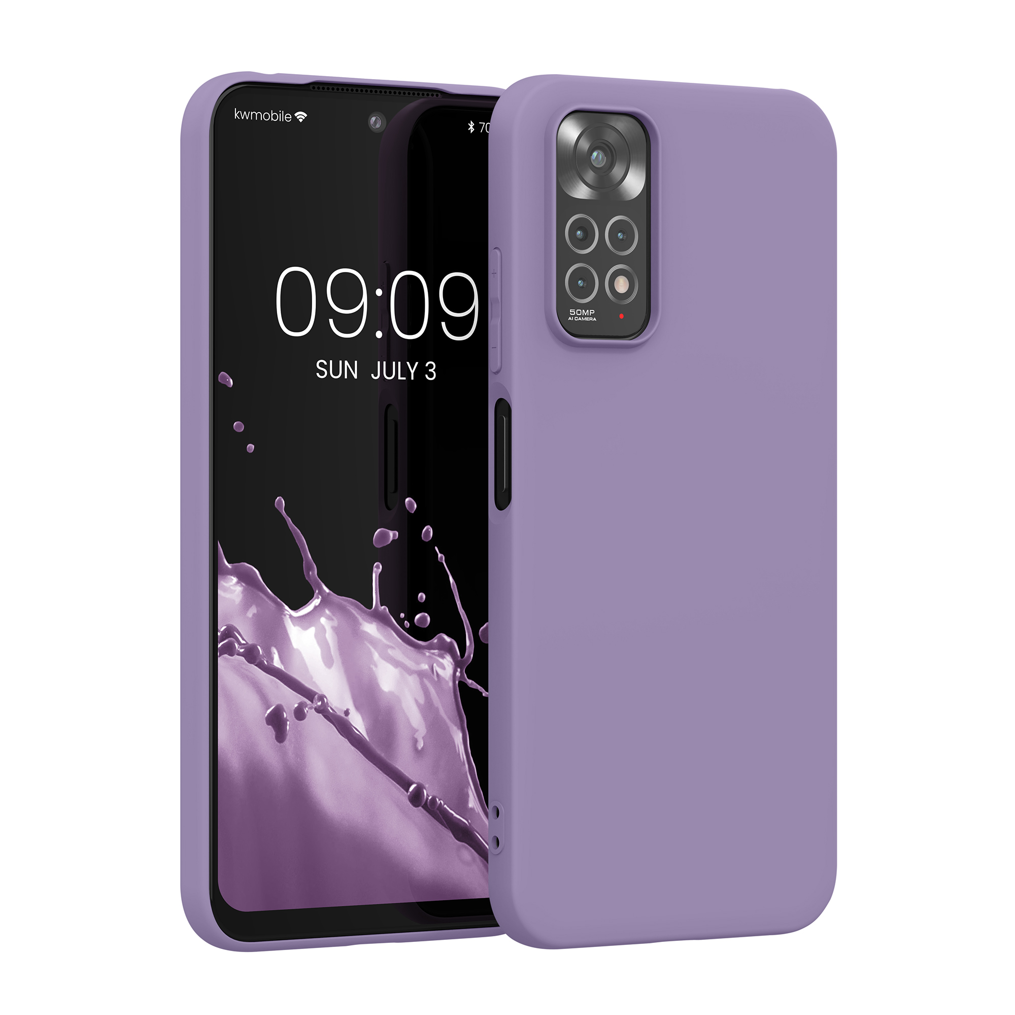 Kryt Xiaomi Redmi Note 11 silikonový TPU fialová kwmobile