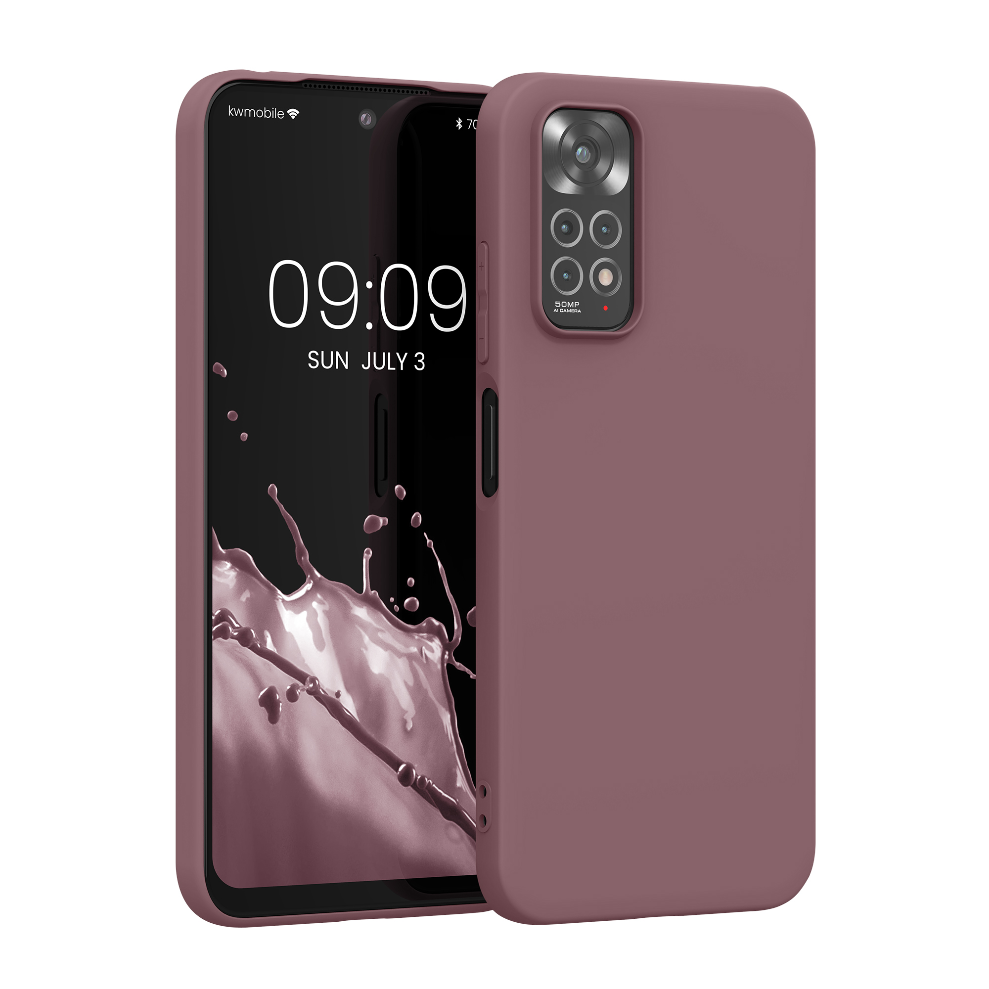 Kryt Xiaomi Redmi Note 11 silikonový TPU fialová kwmobile