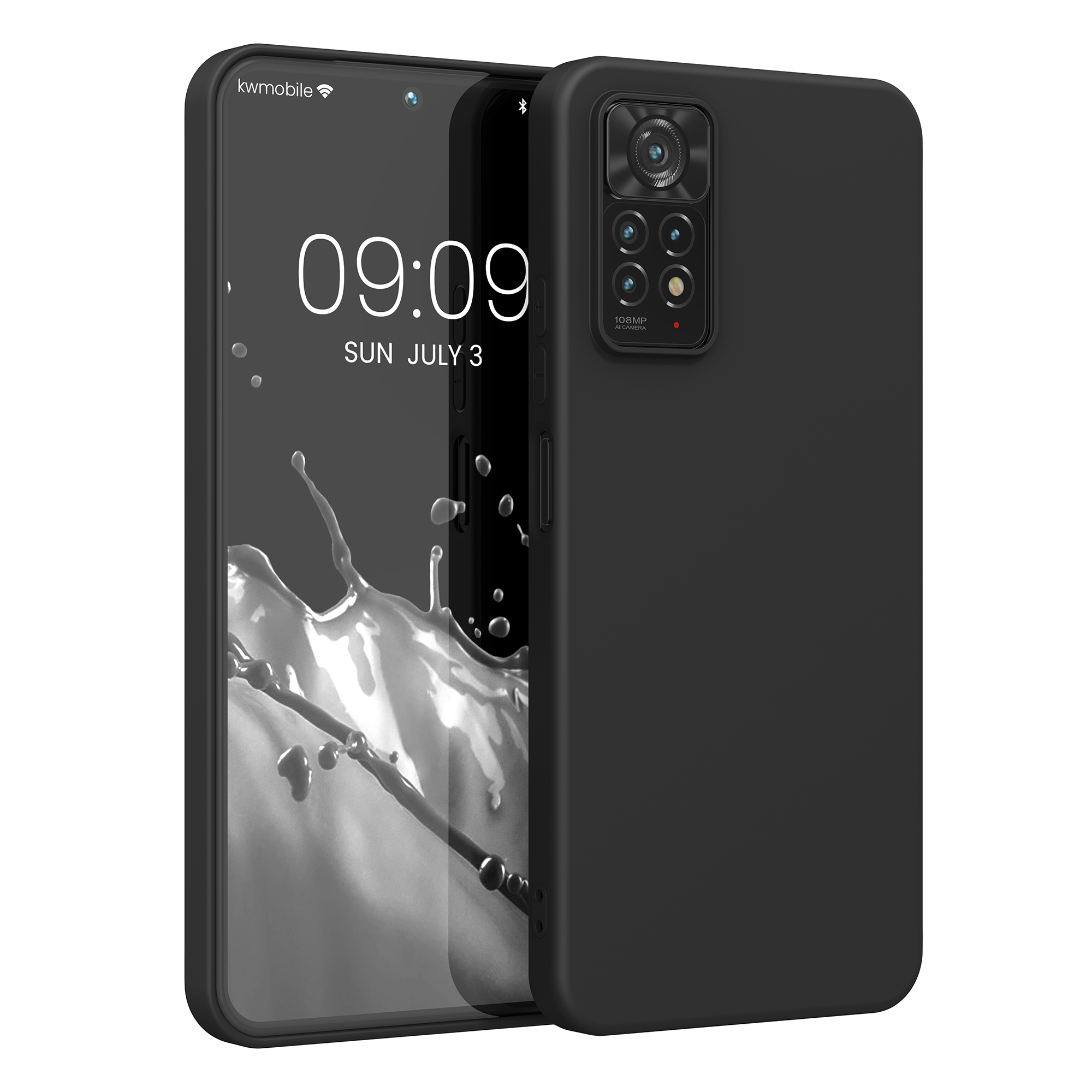Kryt Xiaomi Redmi Note 11 Pro silikonový TPU černá matná kwmobile
