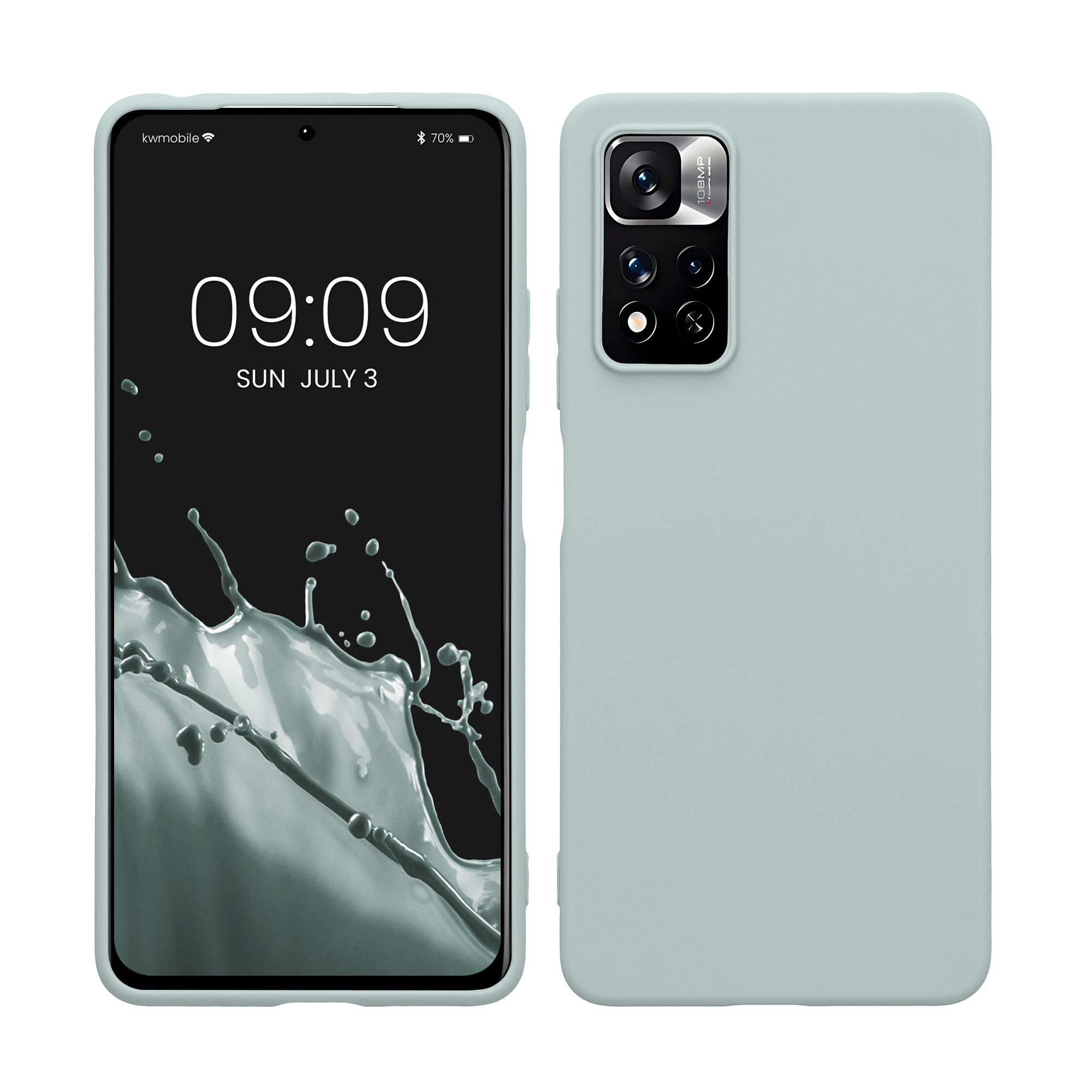 Kryt Xiaomi Redmi Note 11 Pro silikonový TPU mátová kwmobile