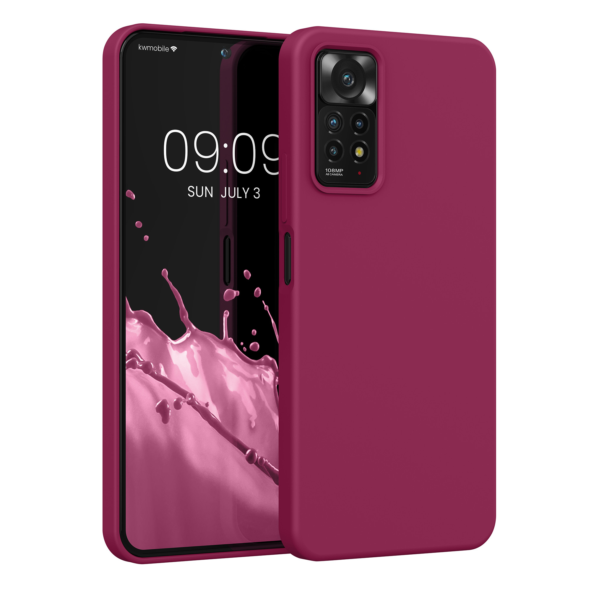 Kryt Xiaomi Redmi Note 11 Pro silikonový TPU červená kwmobile