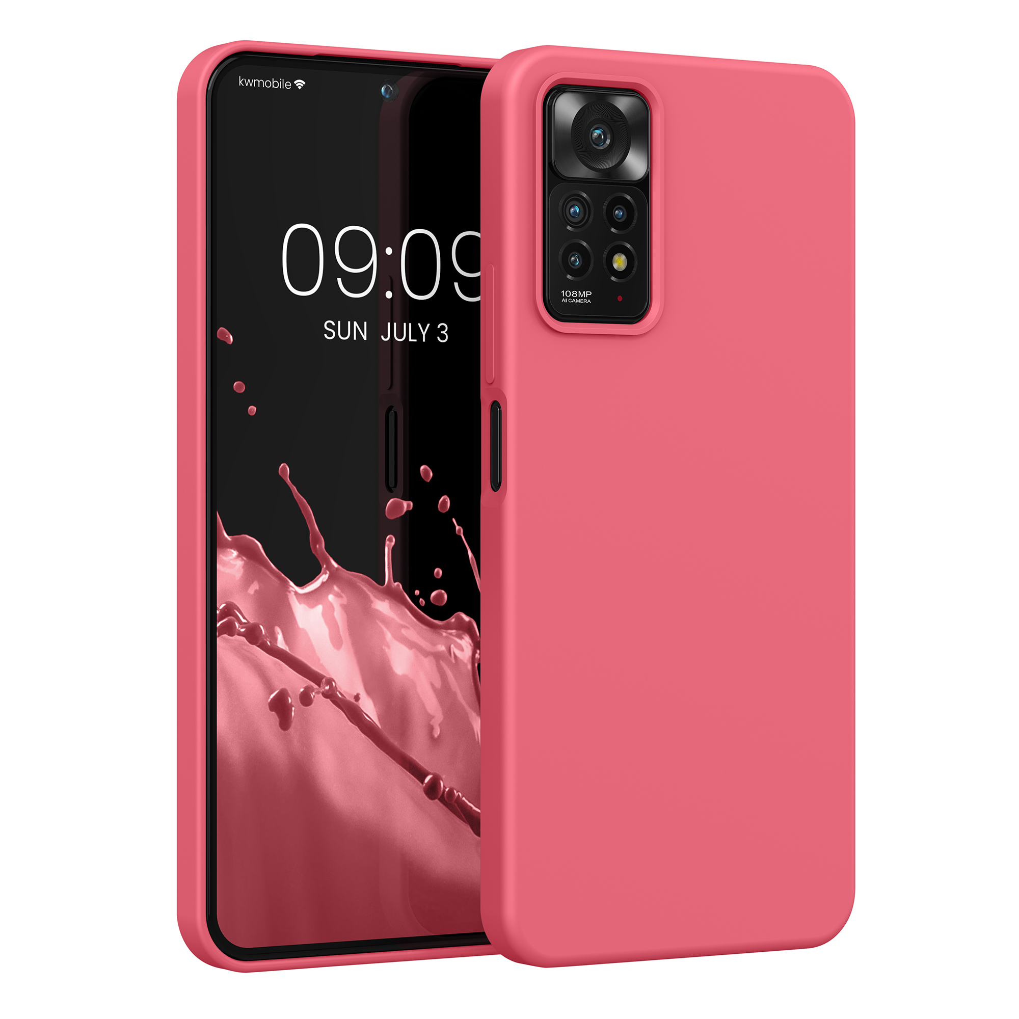 Kryt Xiaomi Redmi Note 11 Pro silikonový TPU korálová kwmobile