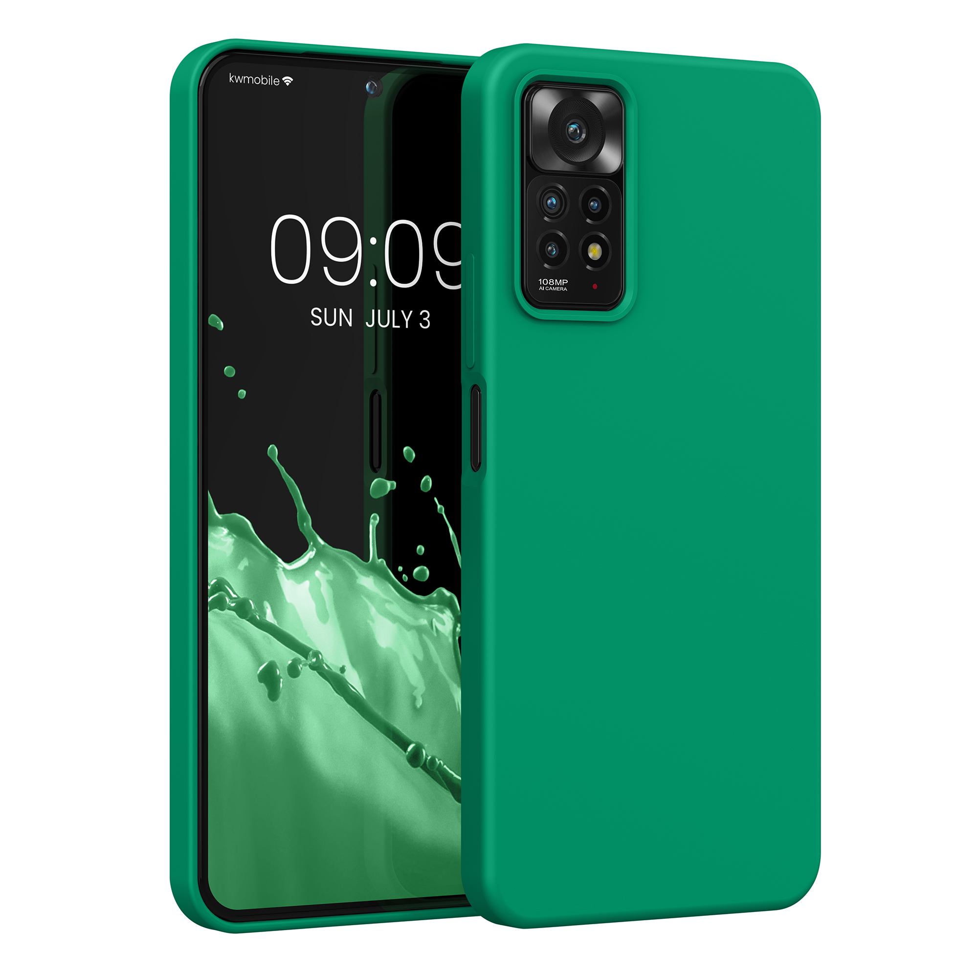 Kryt Xiaomi Redmi Note 11 Pro silikonový TPU zelená kwmobile