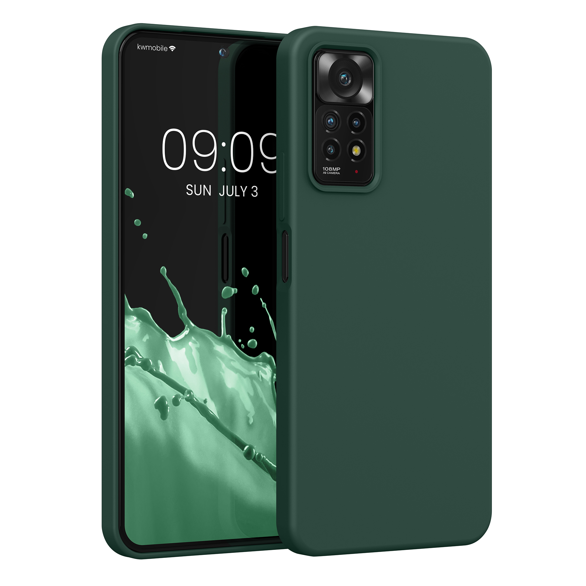 Kryt Xiaomi Redmi Note 11 Pro silikonový TPU zelená kwmobile