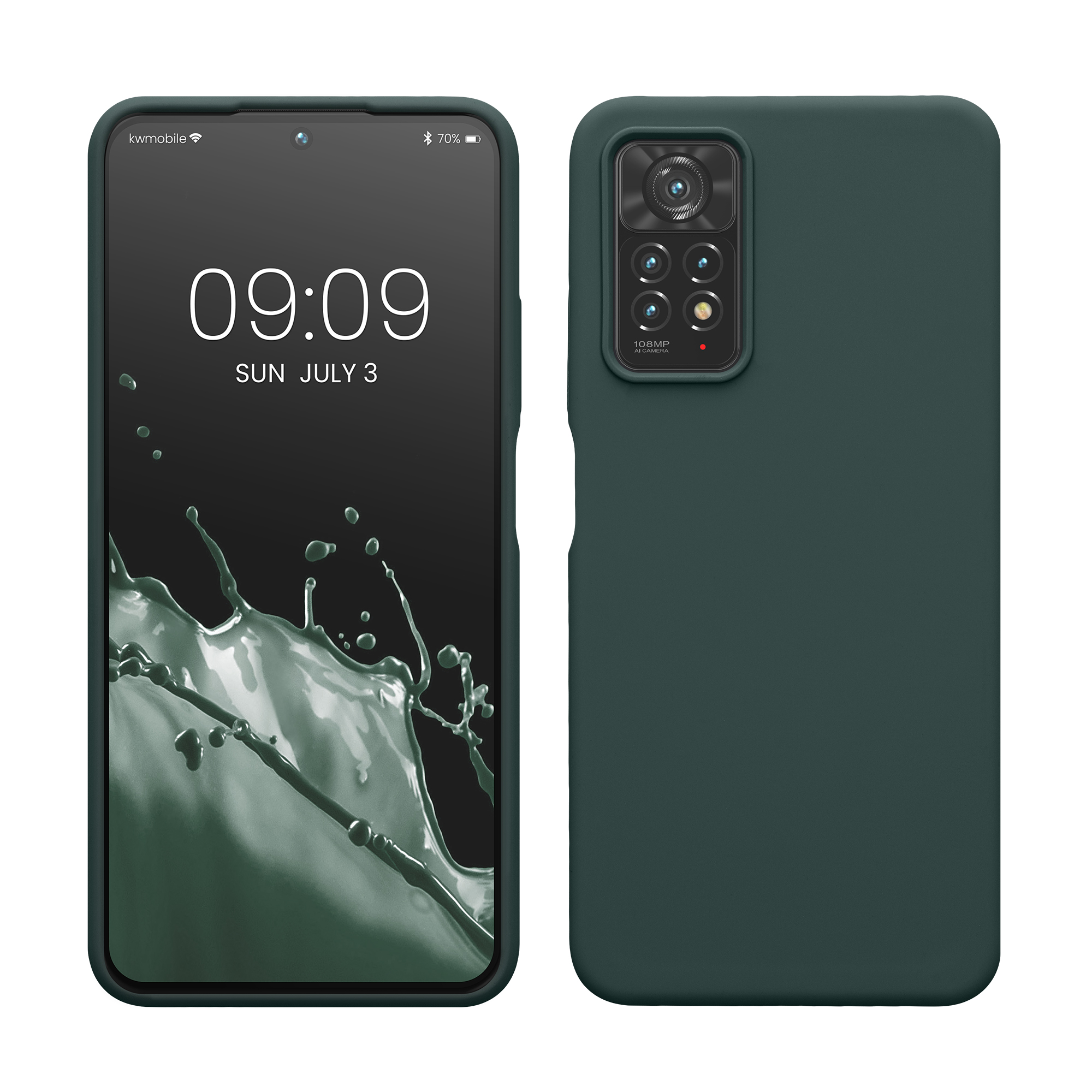 Pouzdro pro Xiaomi Redmi Note 11 Pro / Note 11 Pro (5G) / Note 12 Pro (4G) kwmobile silikonové - modrozelená