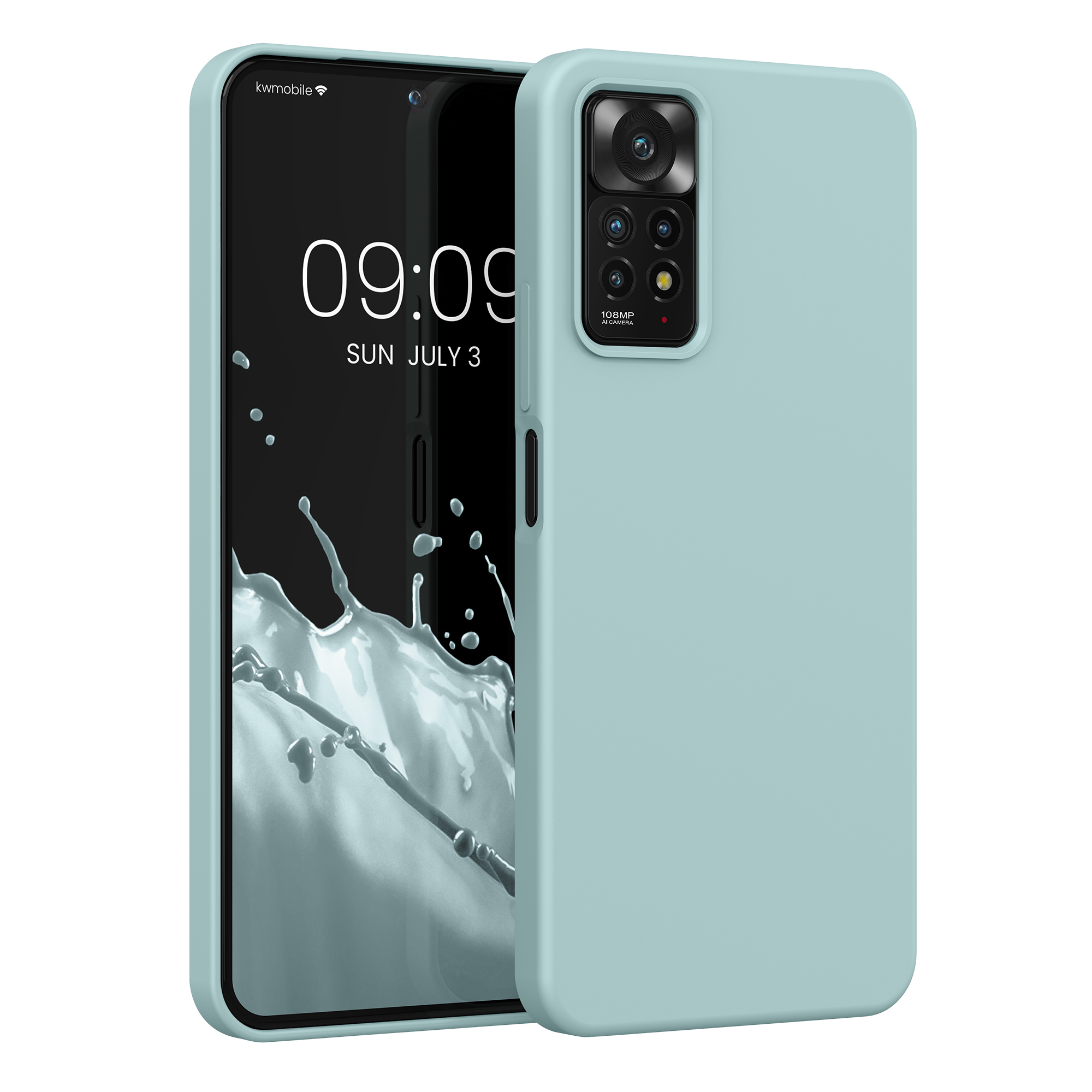 Kryt Xiaomi Redmi Note 11 Pro silikonový TPU mátová kwmobile