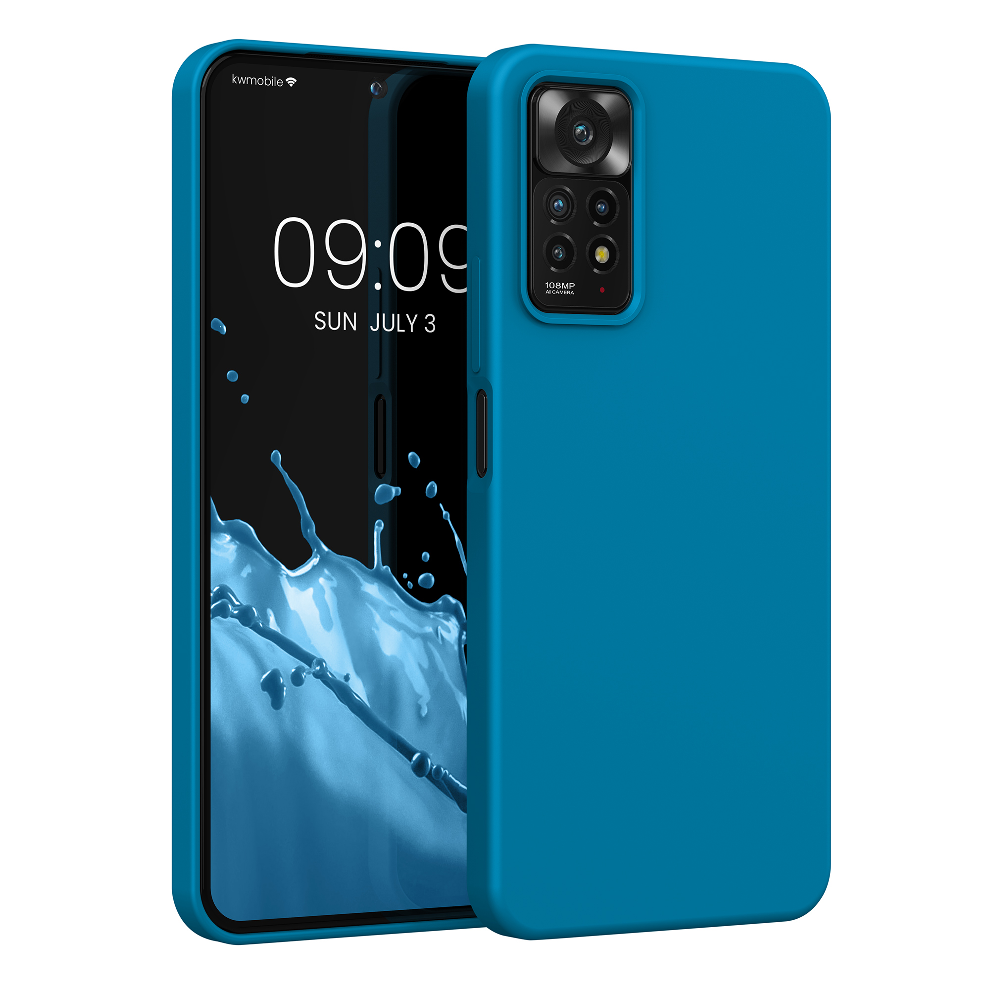 Kryt Xiaomi Redmi Note 11 Pro silikonový TPU karibská modrá kwmobile