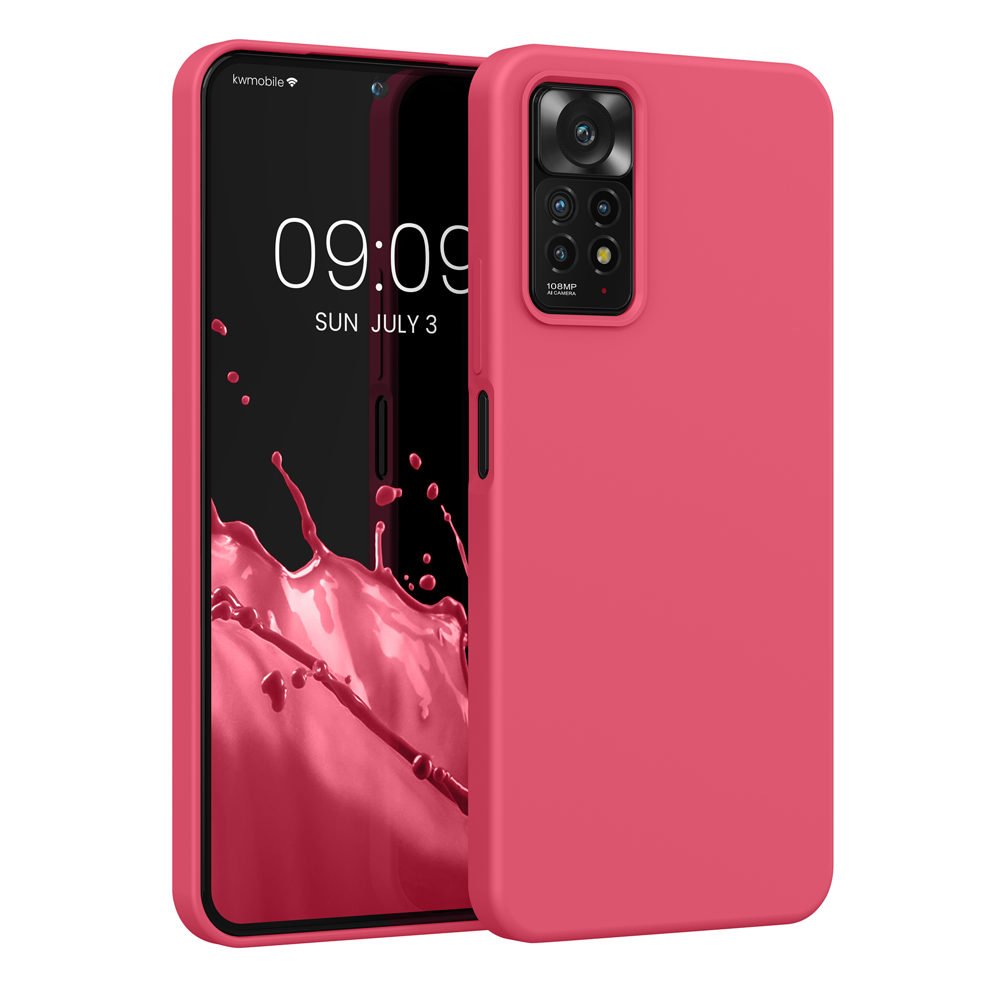 Kryt Xiaomi Redmi Note 11 Pro silikonový TPU růžová kwmobile