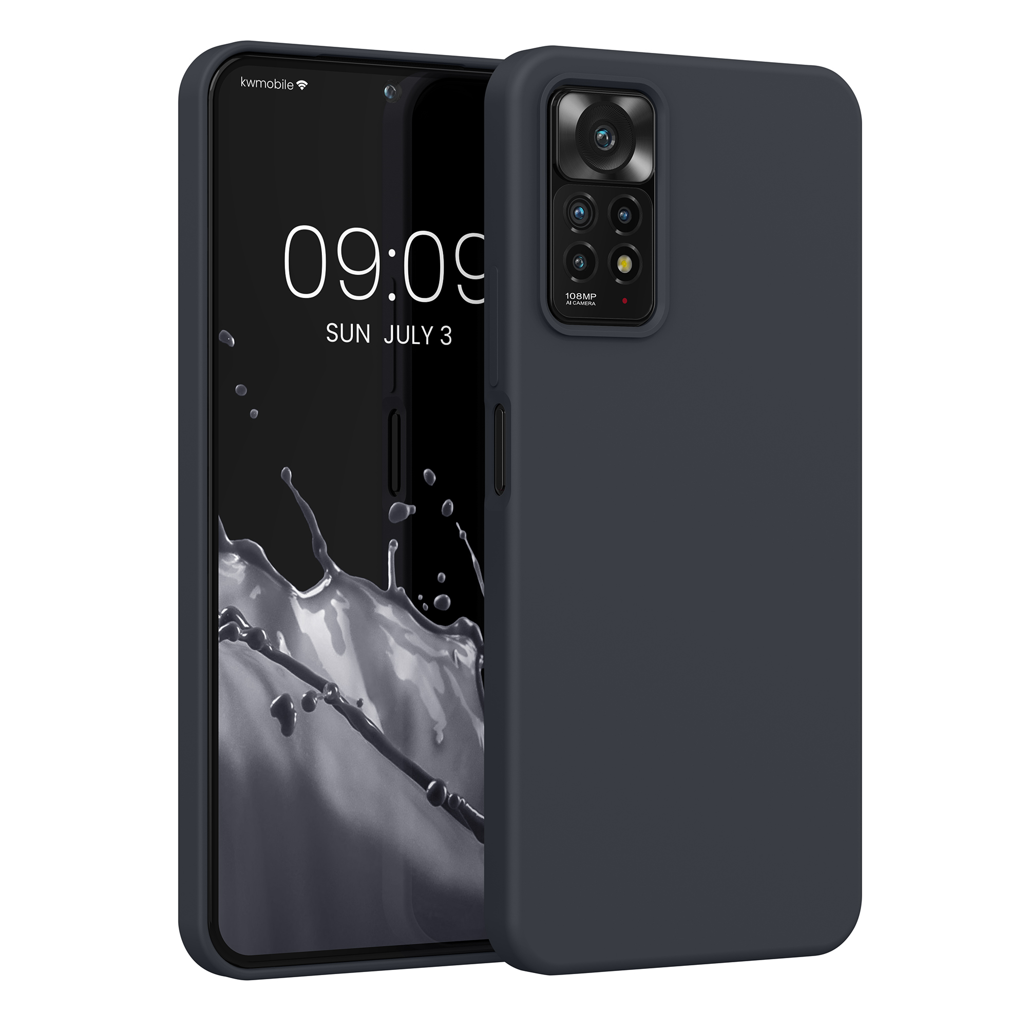 Kryt Xiaomi Redmi Note 11 Pro silikonový TPU černá matná kwmobile