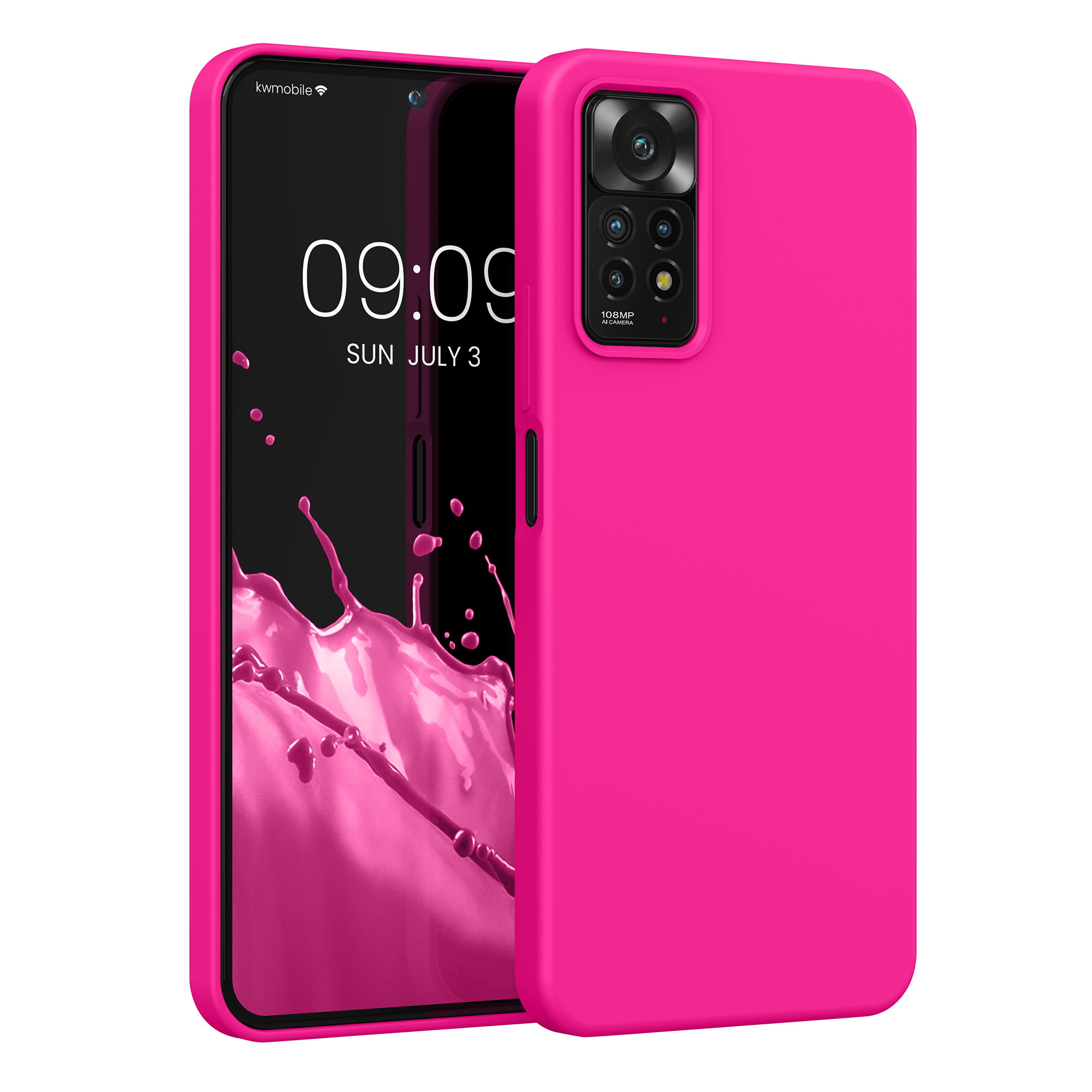 Kryt Xiaomi Redmi Note 11 Pro silikonový TPU růžová kwmobile