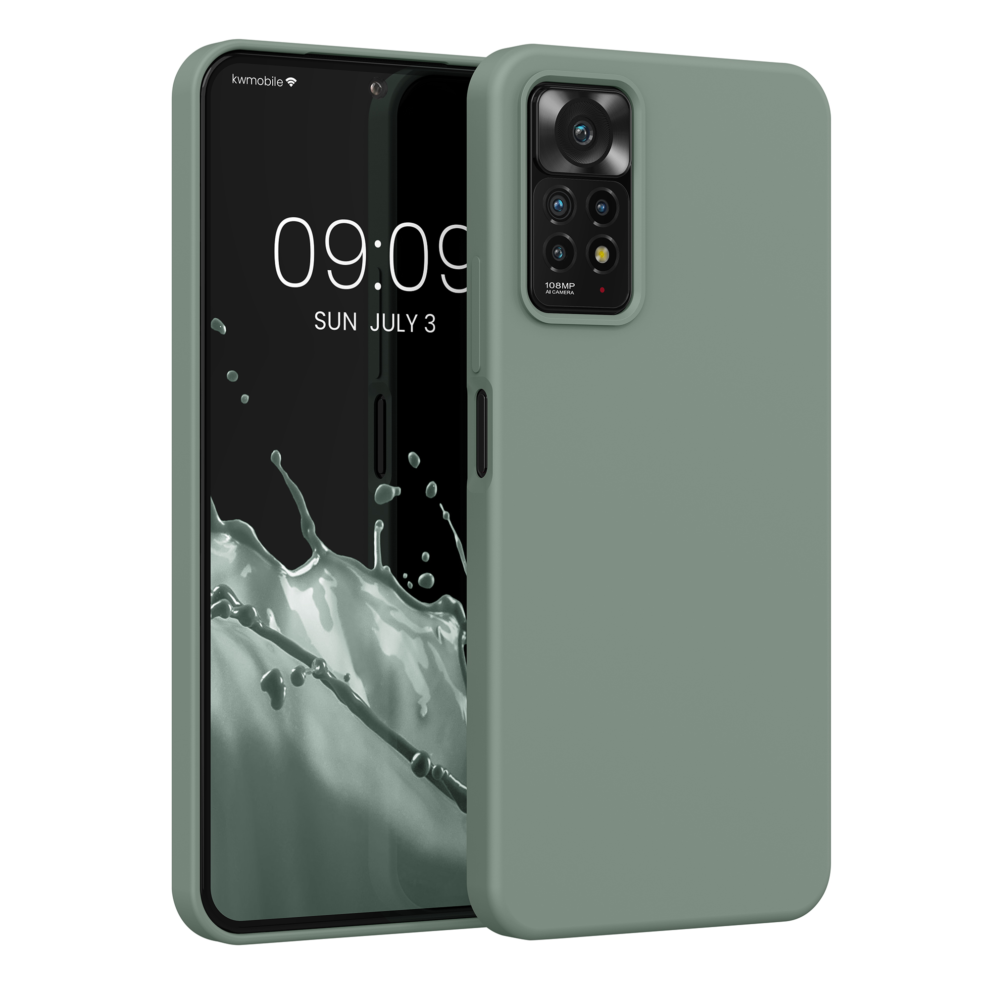 Kryt Xiaomi Redmi Note 11 Pro silikonový TPU zelená kwmobile