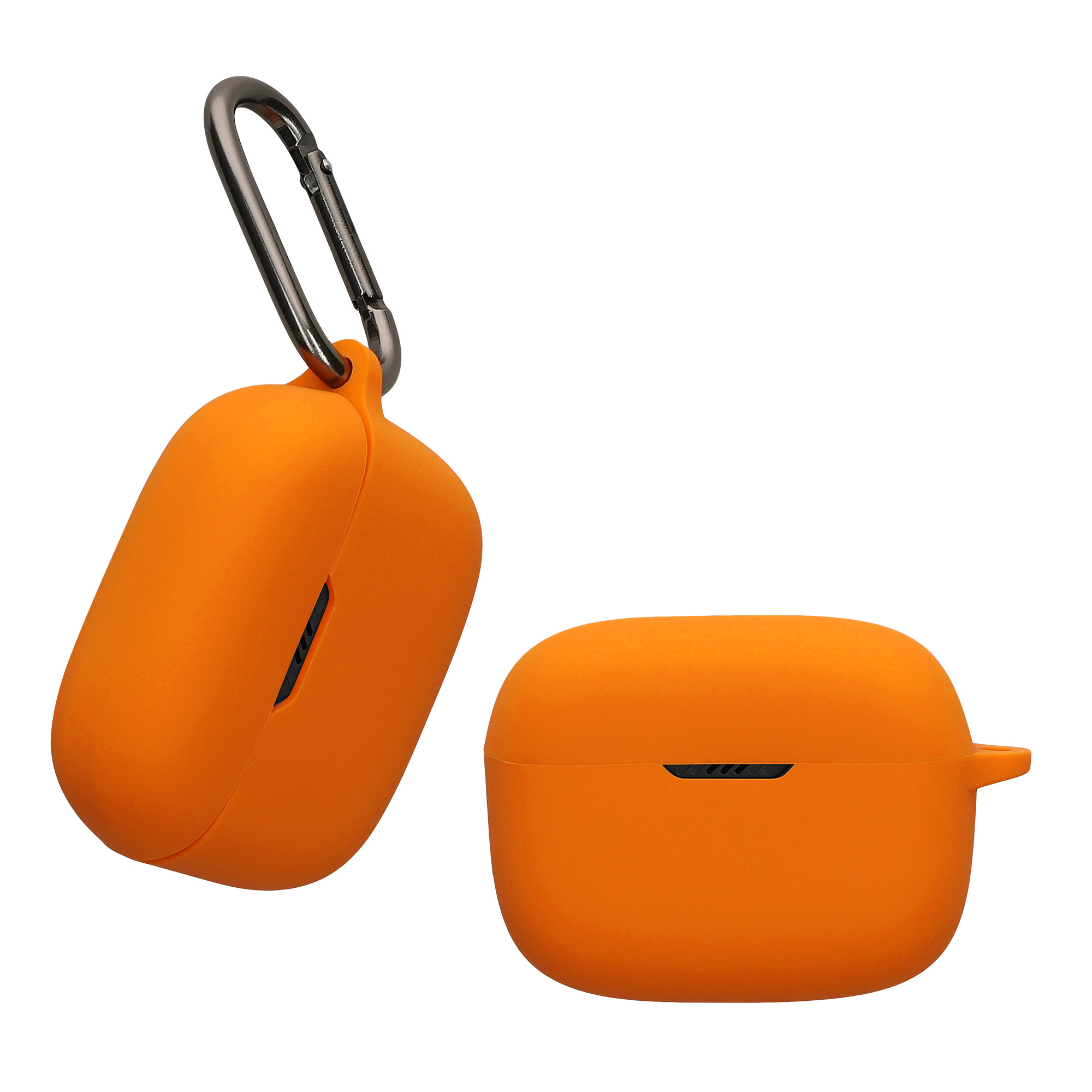Obal pro JBL Tune 230 NC TWS / T230NC / T235NC kwmobile s karabinou silikonové - oranžová