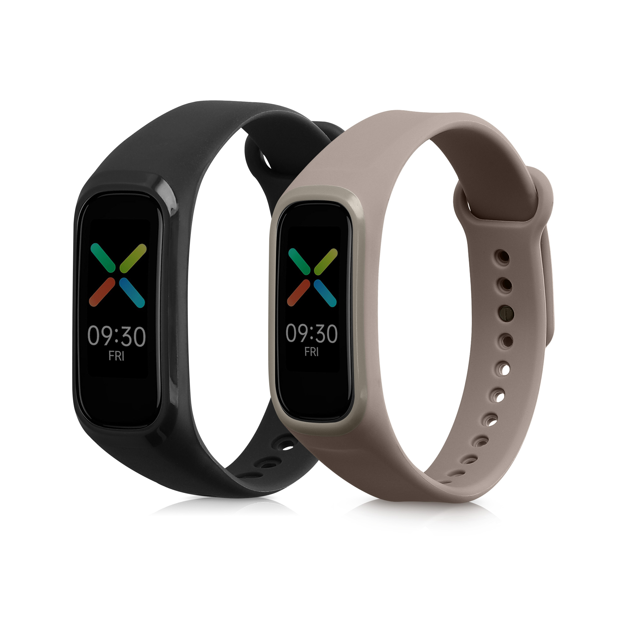 Sada řemínků na chytré hodinky Oppo Band Sport 2 ks černo-hnědé