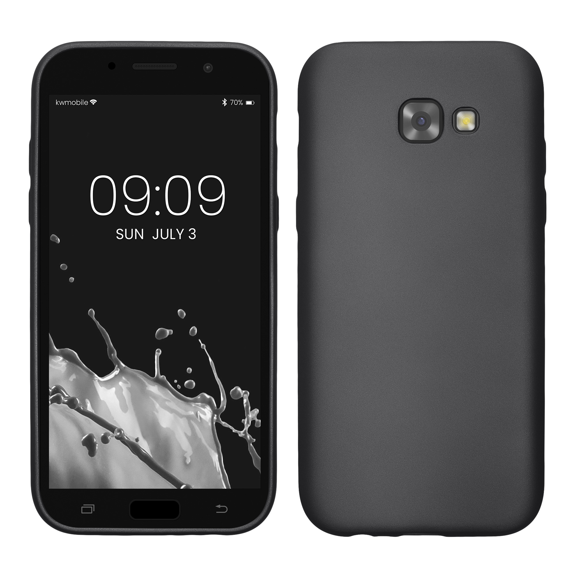 Kryt na mobil Samsung Galaxy A5 (2017) kwmobile TPU metalický Metalická šedá