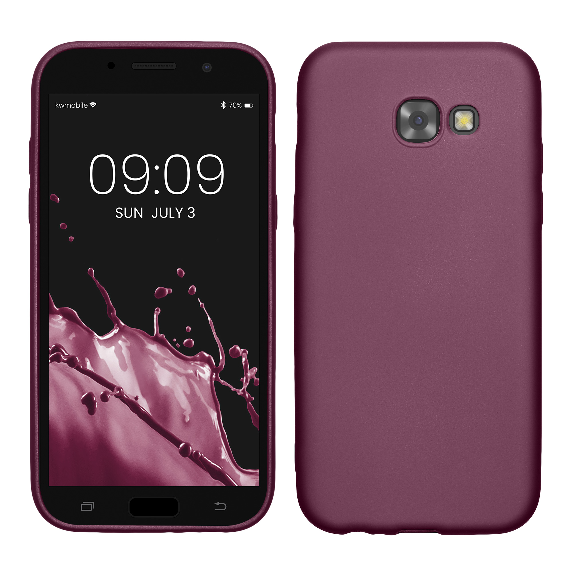 Kryt na mobil Samsung Galaxy A5 (2017) kwmobile TPU metalický Metalická levandulová