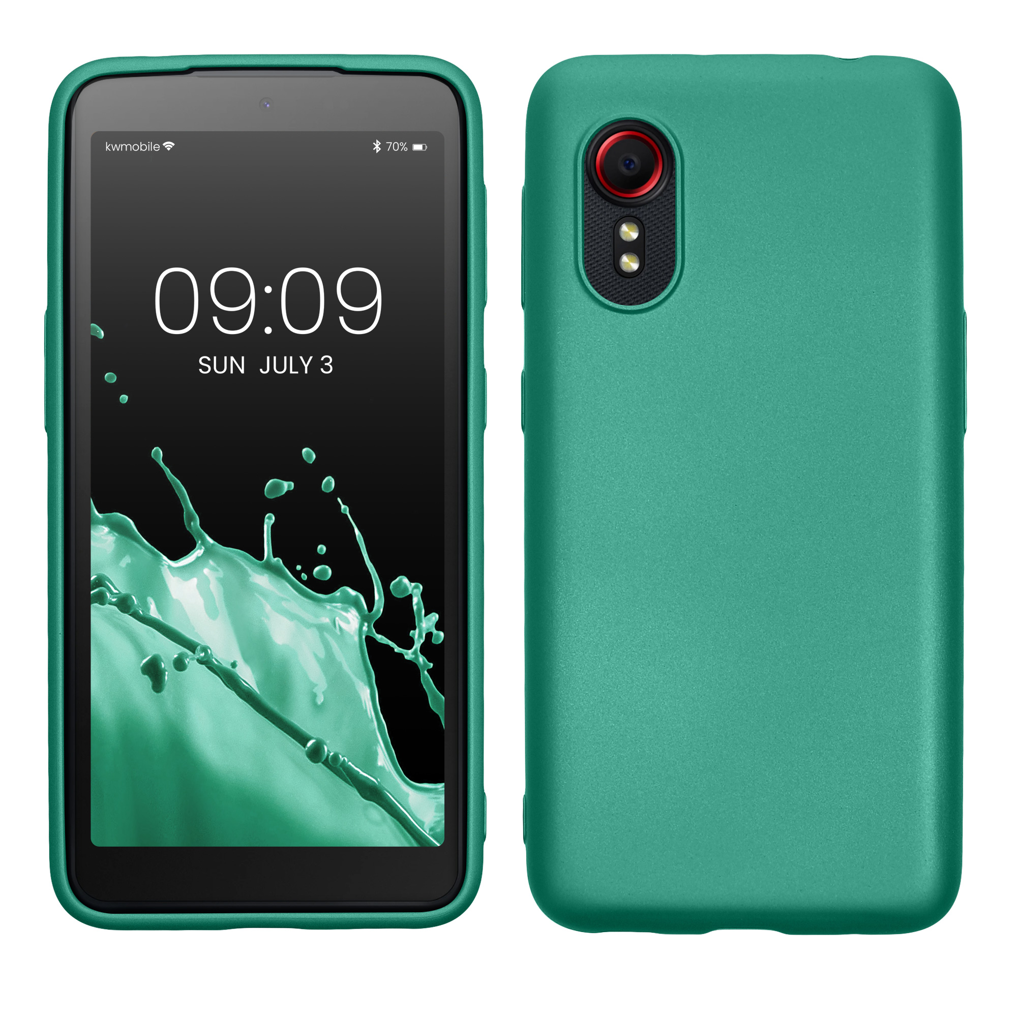 Kryt kwmobile pro Samsung Galaxy Xcover 5 - tmavě metalicky zelená