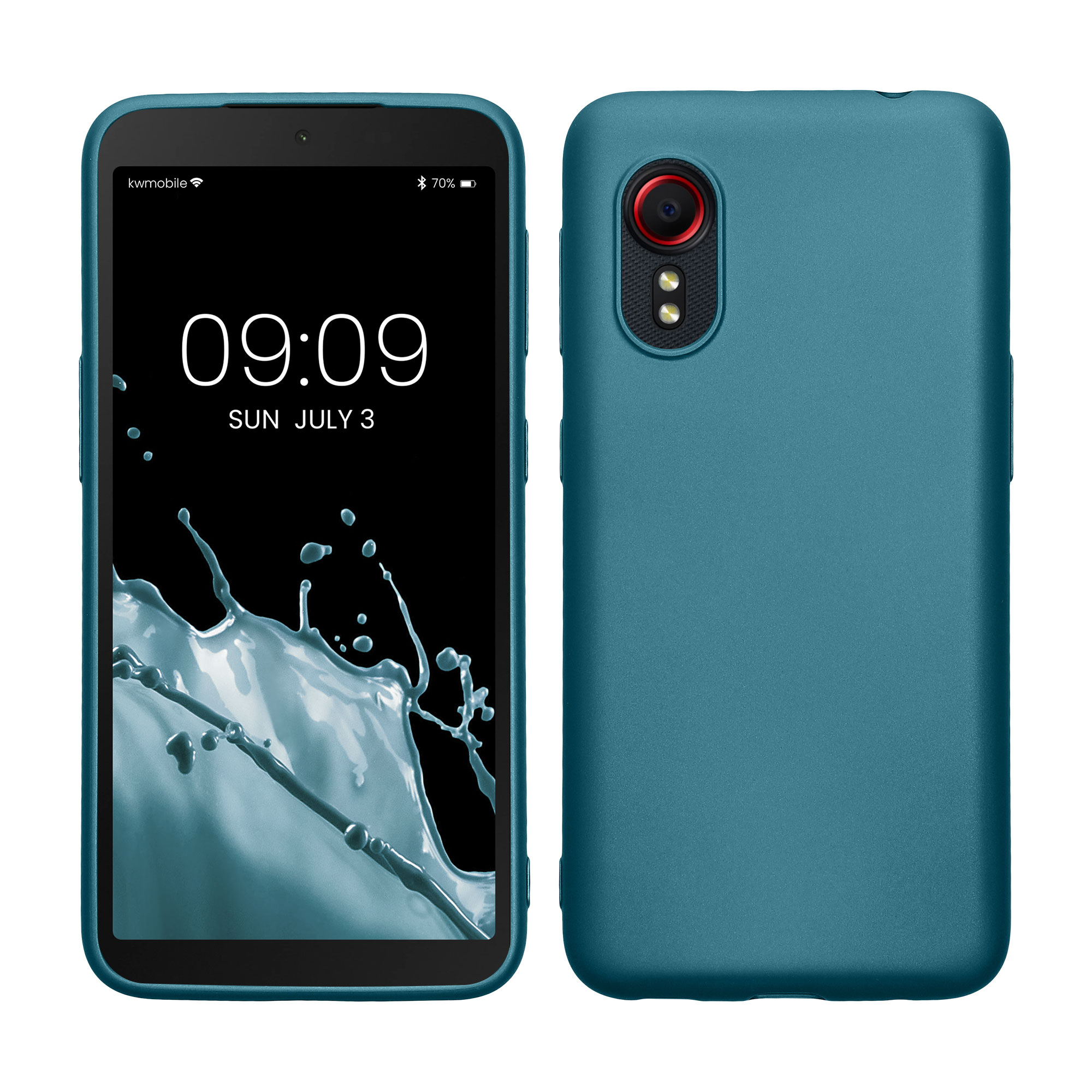 Kryt kwmobile pro Samsung Galaxy Xcover 5 - metalicky karibská modrá