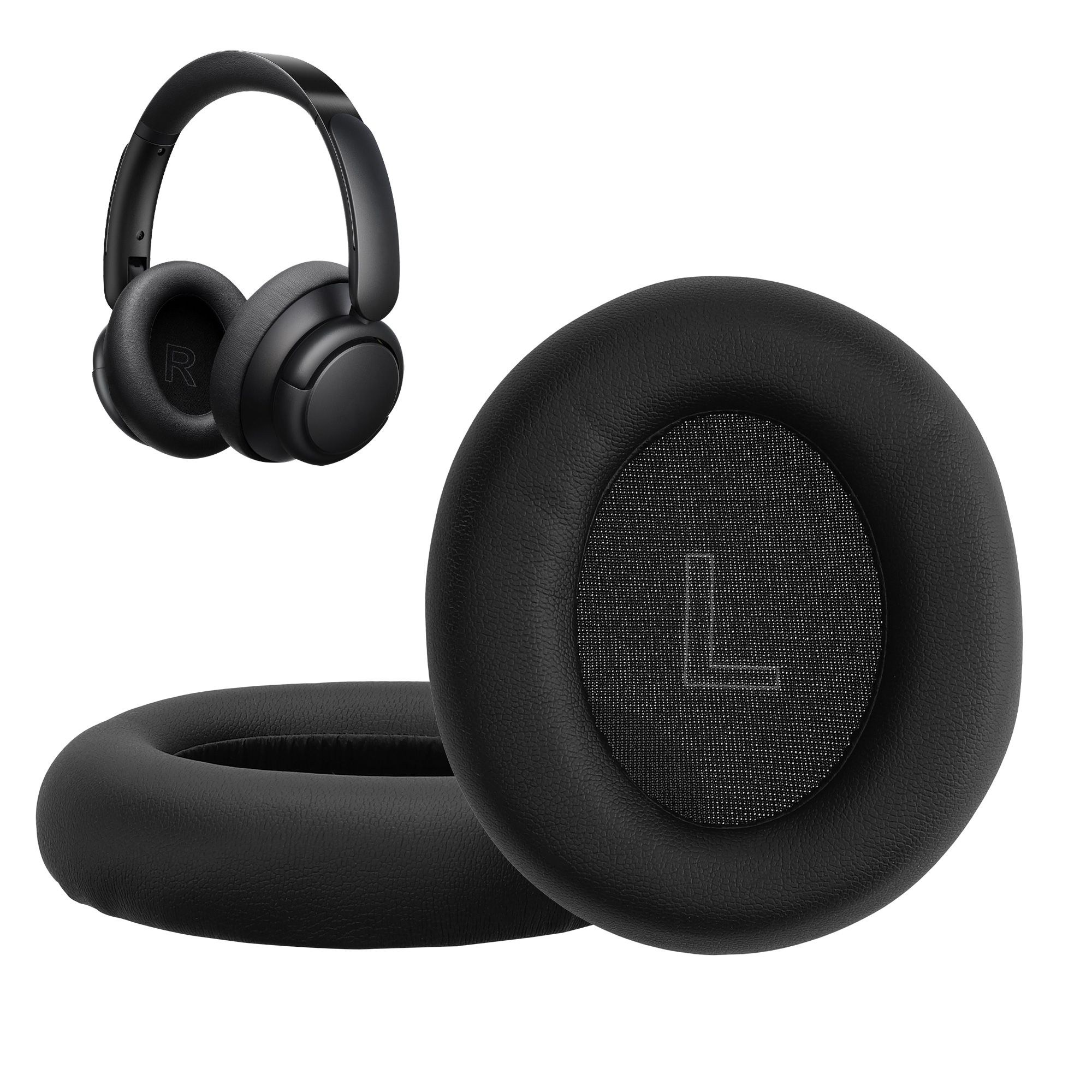 Náhradní náušníky kwmobile pro Anker Soundcore Life Q35 / Q30 Replacement Ear Pads, černá