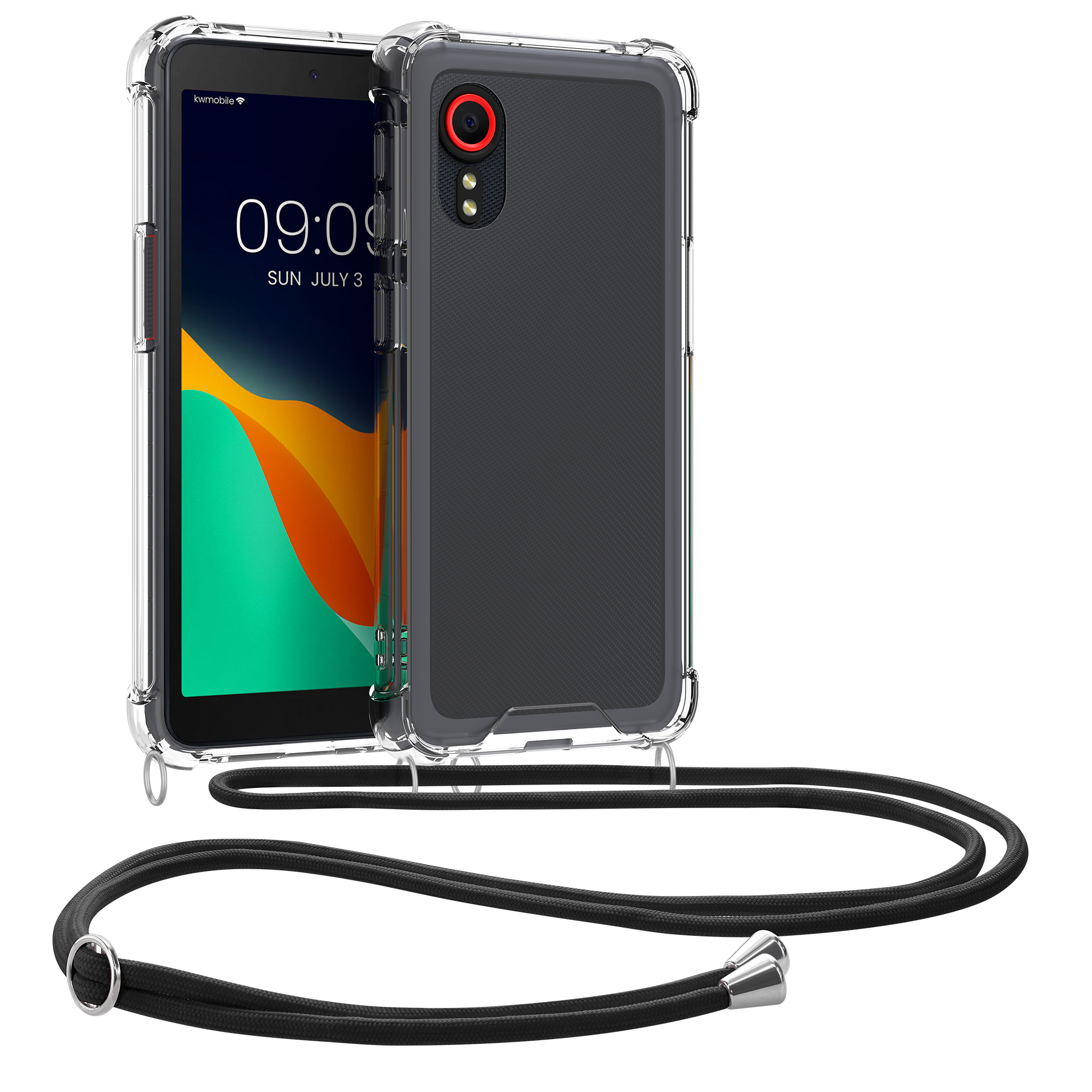 Crossbody pouzdro kwmobile pro Samsung Galaxy Xcover 5 - čirá