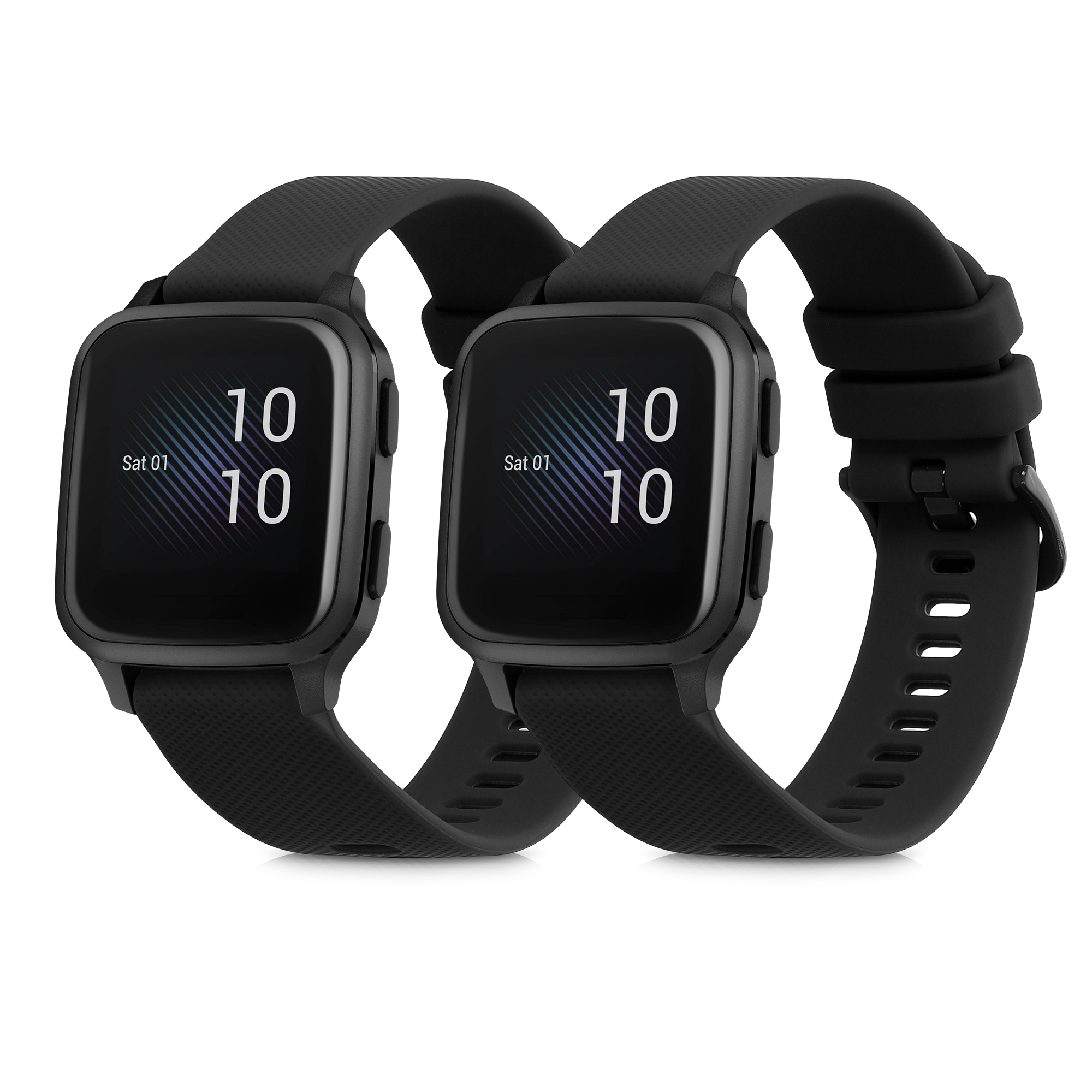 2 ks Řemínek kwmobile pro Garmin Venu Sq Music / Sq - černá / černá
