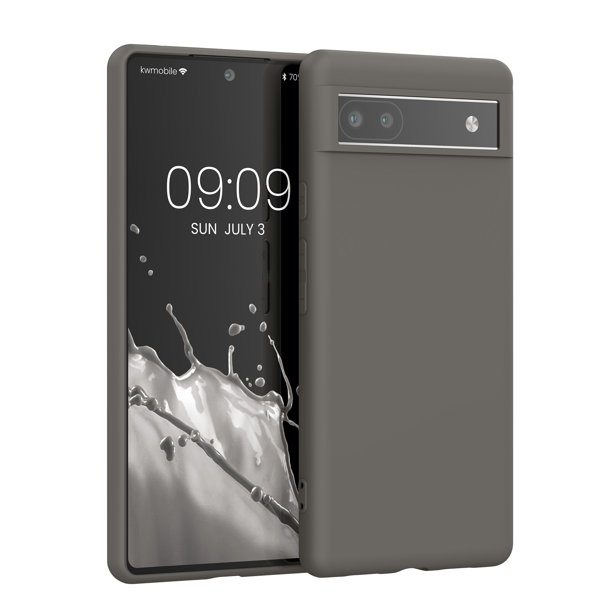 TPU kryt pro Google Pixel 6a, nárazuvzdorný, pro bezdrátové nabíjení kwmobile ‑ kamenně šedá