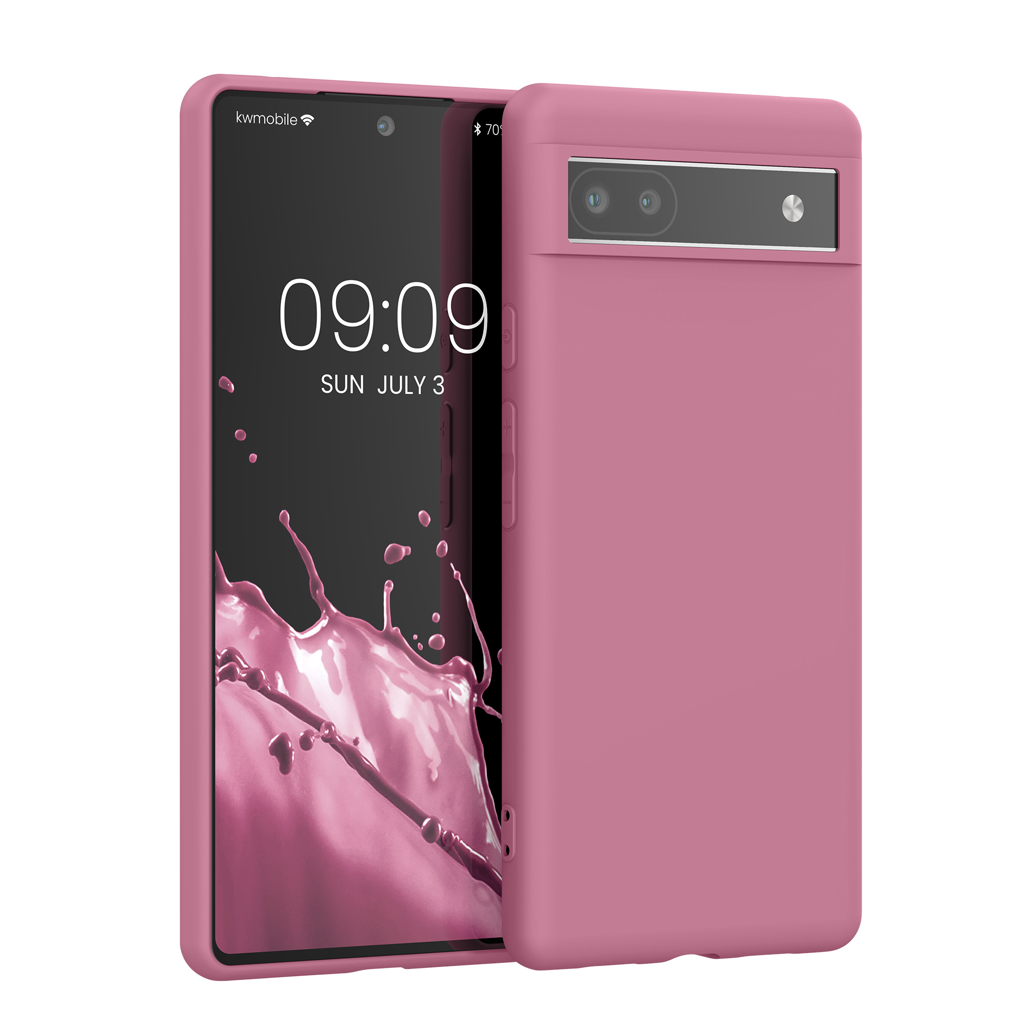 Pouzdro pro Google Pixel 6a kwmobile TPU - tmavě starorůžová