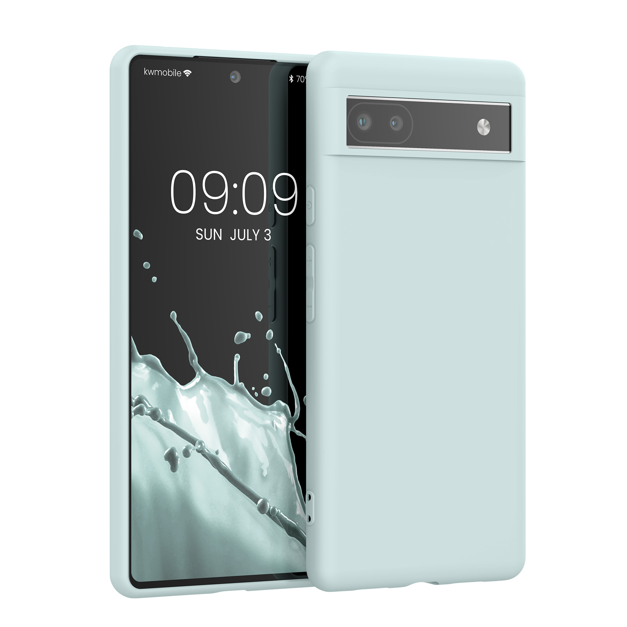 Pouzdro pro Google Pixel 6a kwmobile TPU - světle mátová