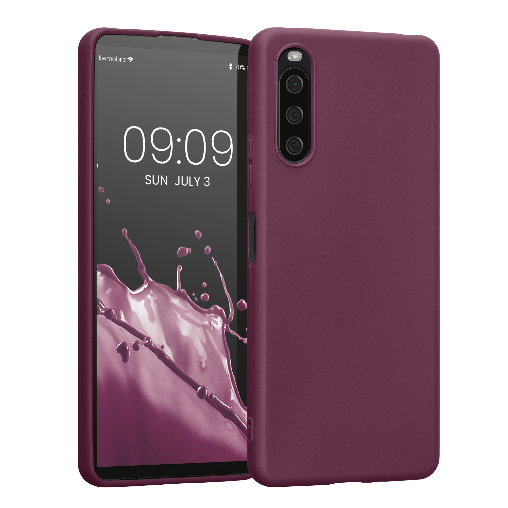 Kryt na mobil kwmobile - Sony Xperia 10 IV - vínově fialová