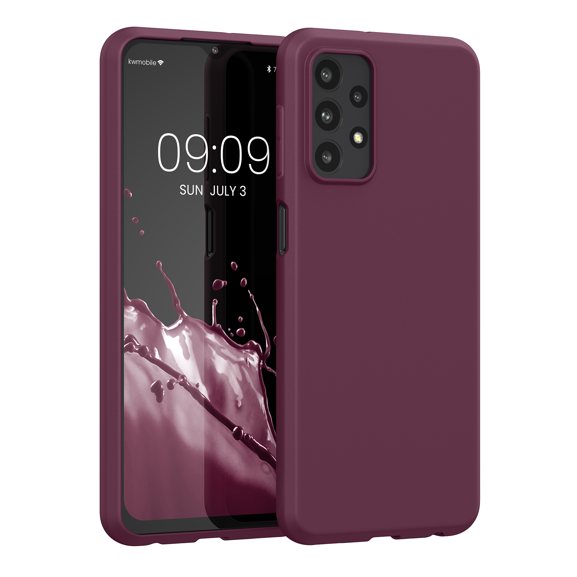 Kryt na mobil Samsung Galaxy A23 4G / 5G kwmobile TPU Bordeaux fialová