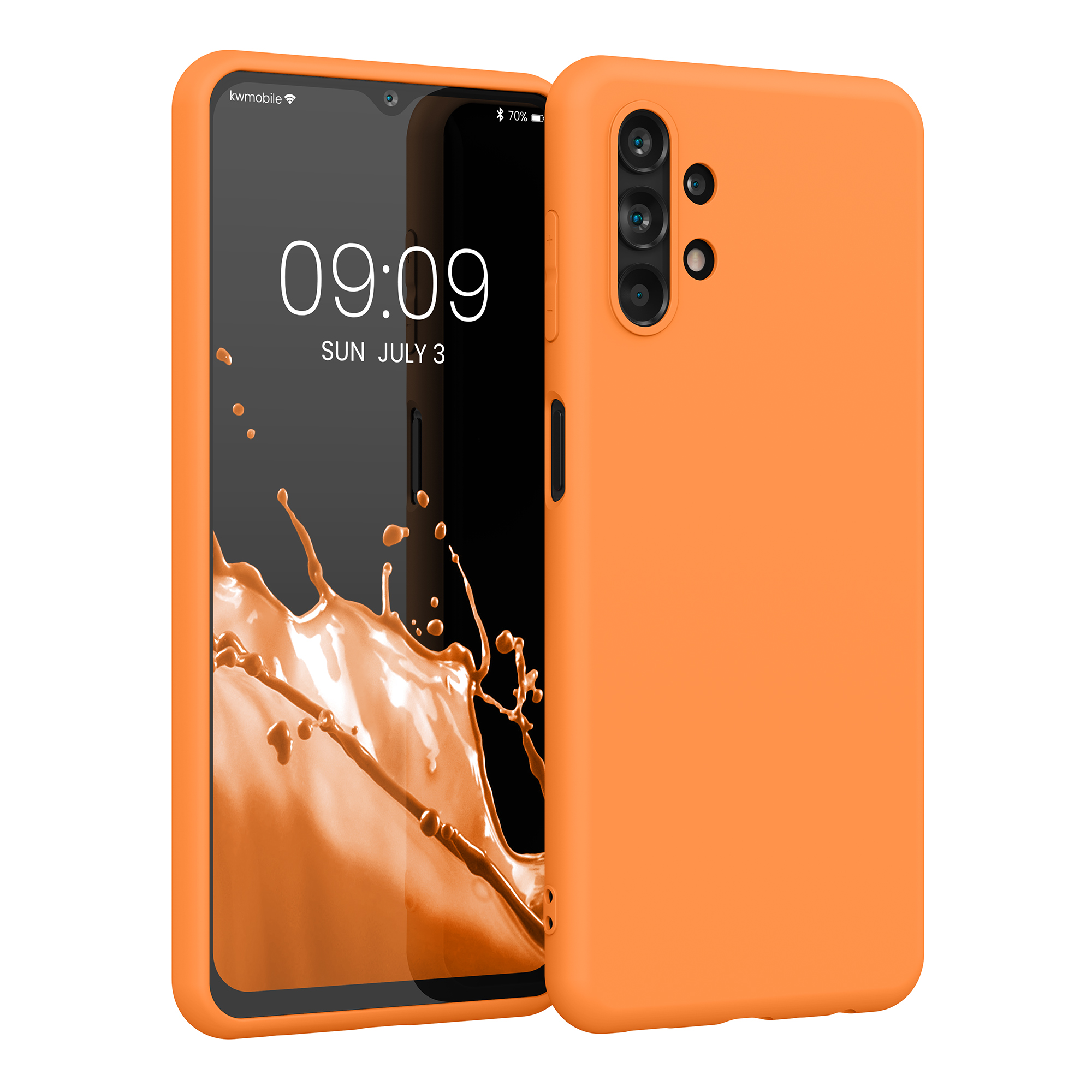 Kryt na mobil Samsung Galaxy A13 4G kwmobile TPU Ovocná oranžová