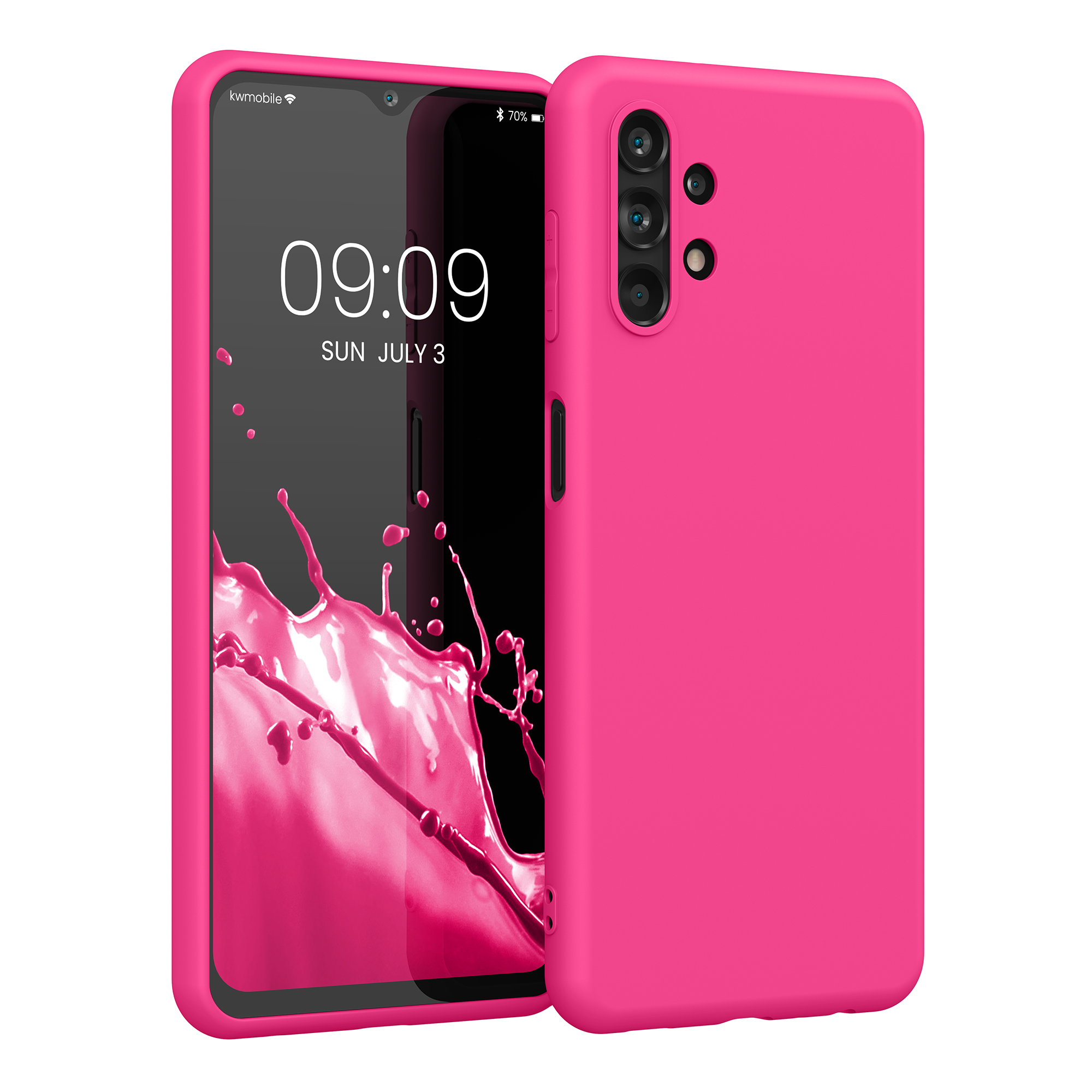 Kryt na mobil Samsung Galaxy A13 4G kwmobile TPU Neonová růžová