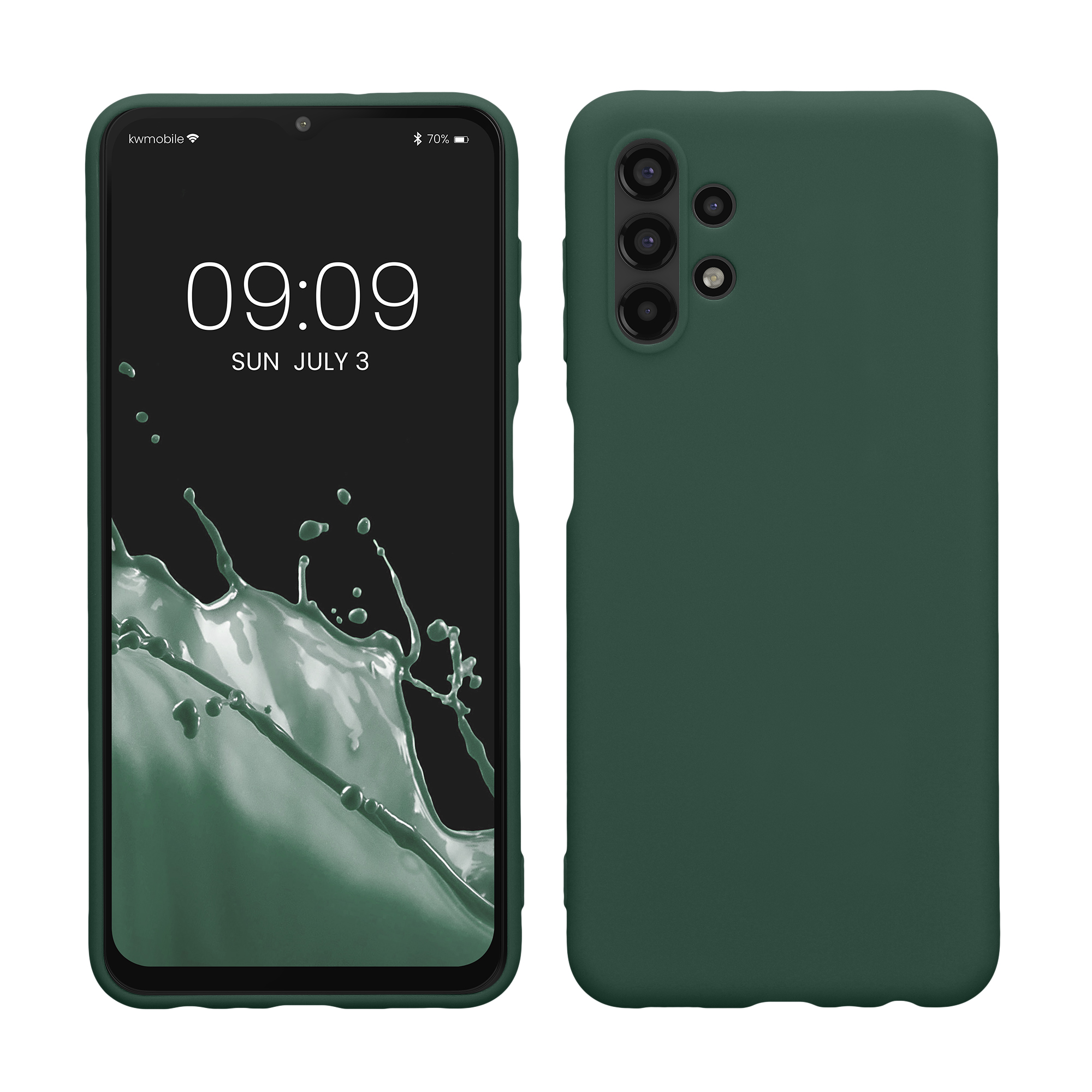 Kryt na mobil Samsung Galaxy A13 4G kwmobile TPU Lesní zelená