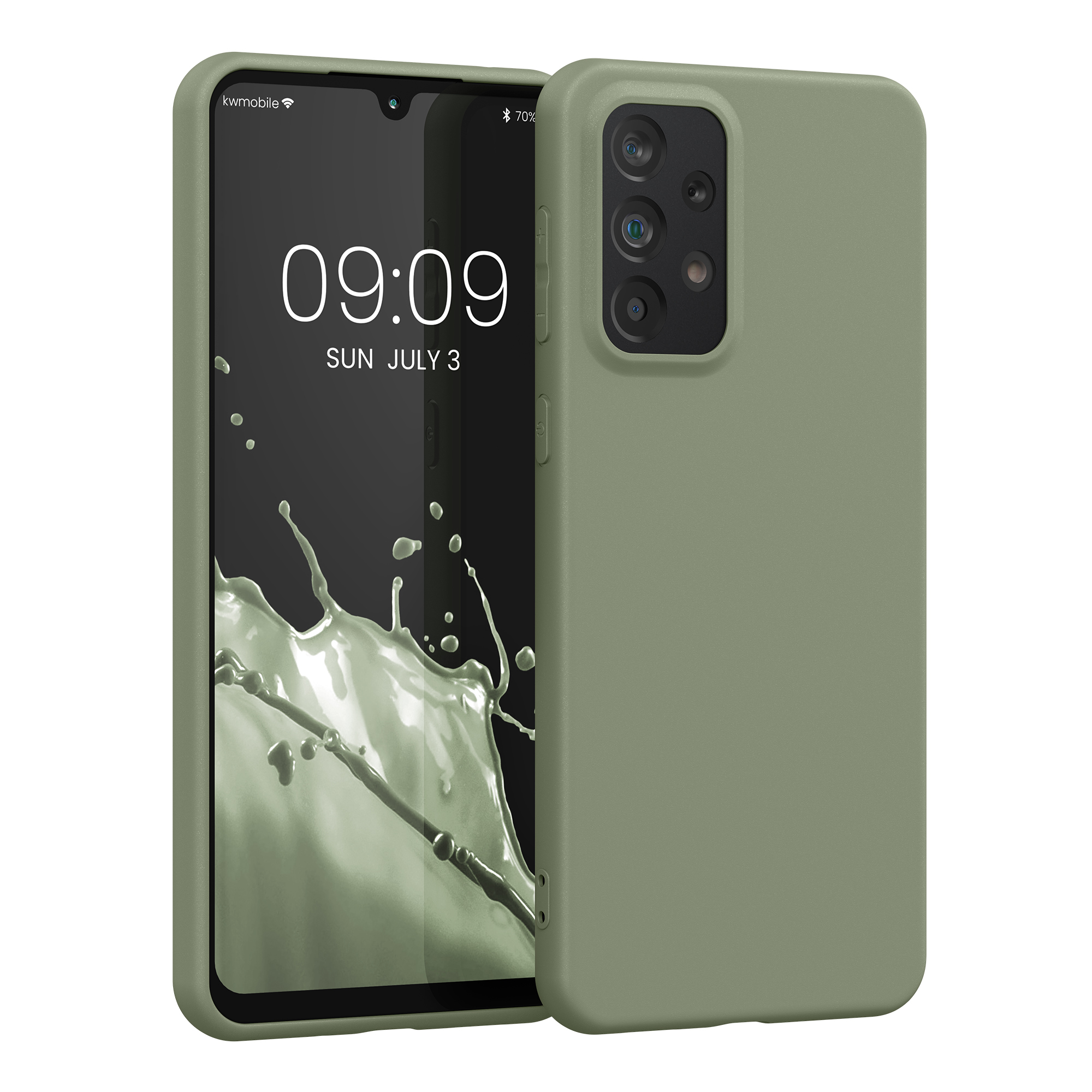 Kryt na mobil Samsung Galaxy A33 5G kwmobile TPU Šedo-zelená