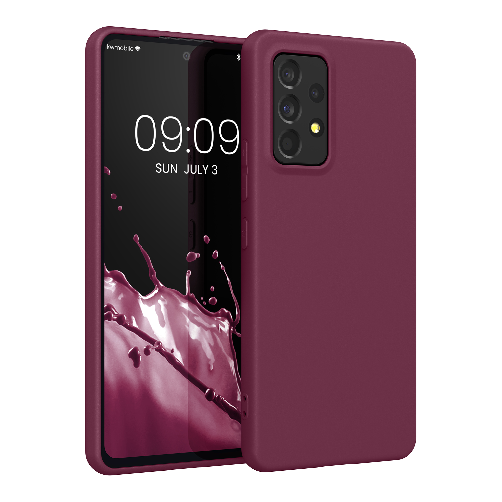 Kryt na mobil Samsung Galaxy A53 5G kwmobile TPU Bordeaux fialová