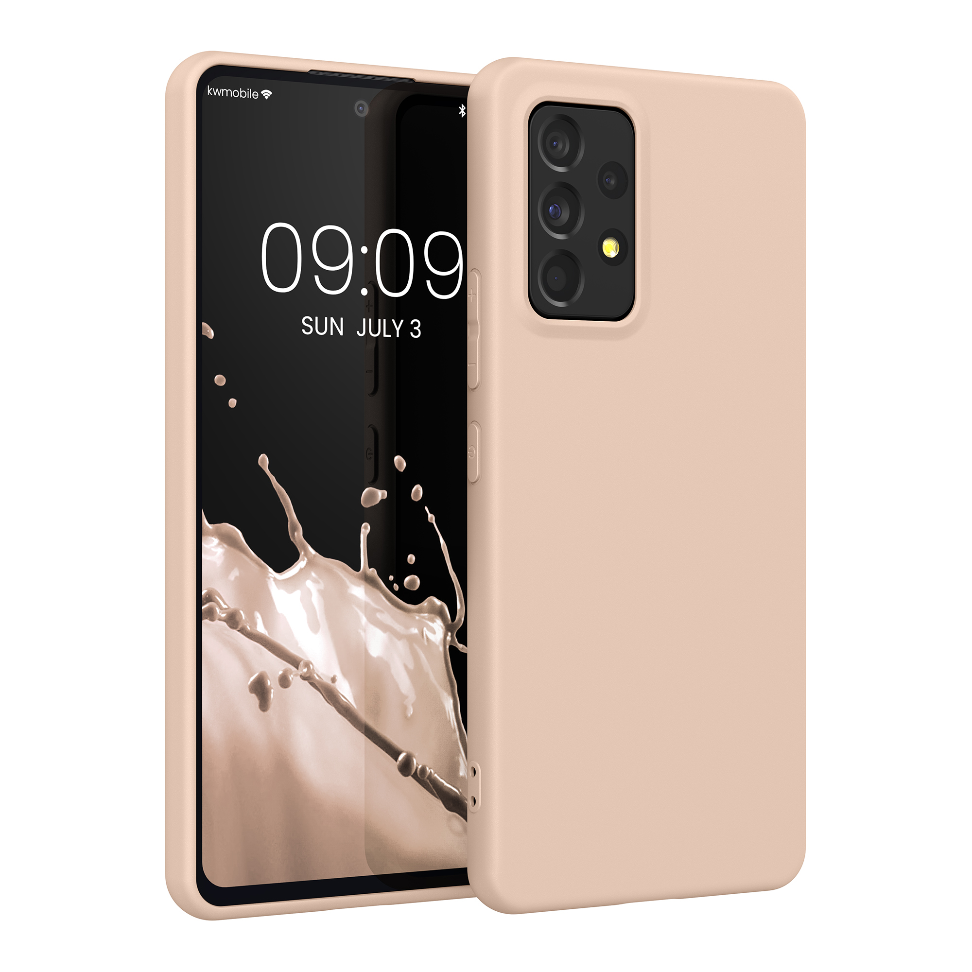 Pouzdro pro Samsung Galaxy A53 5G kwmobile TPU - kokosová